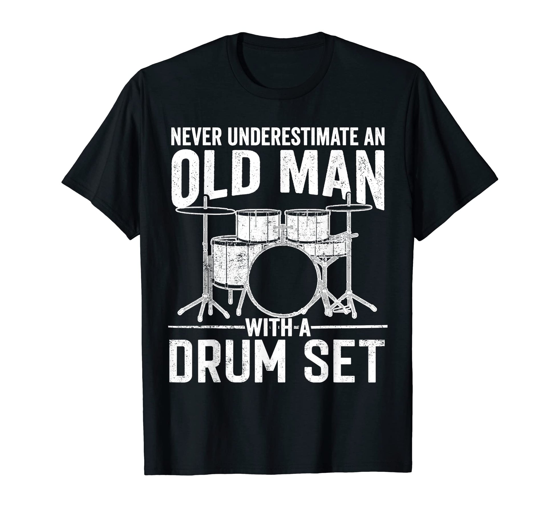Drummer Dad Drum Set Art Player Kit T-Shirt - Custom Art Print Men Women - T-Shirt, Sweatshirt, Hoodie