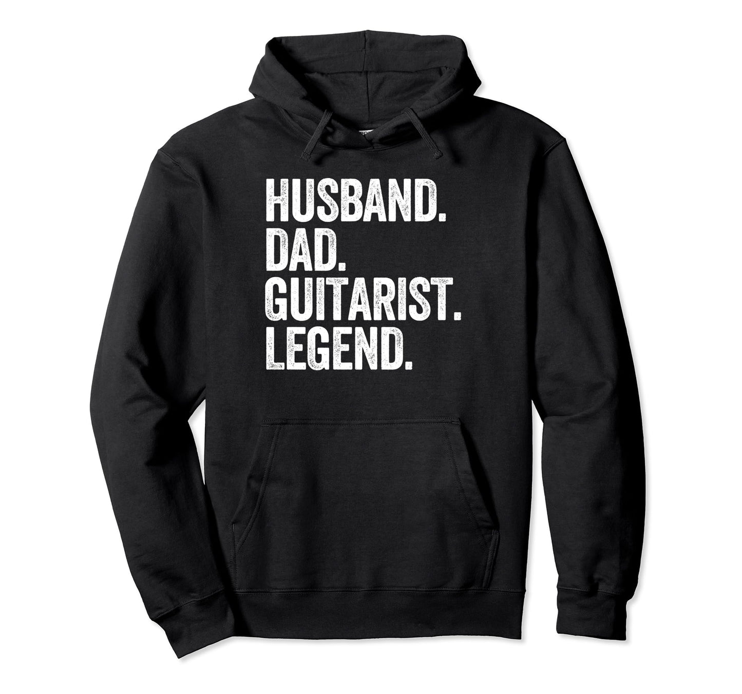 Husband Dad Guitarist Funny Guitar Hoodie - Minimalist Print Men Women - T-Shirt, Sweatshirt, Hoodie
