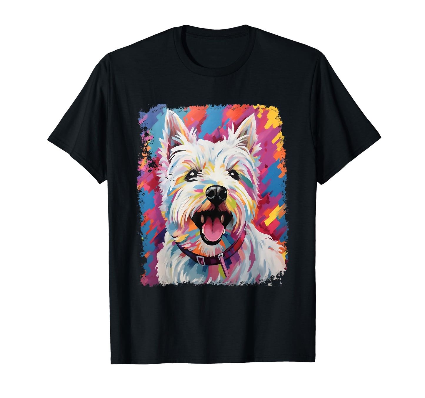 Westie Dog Pop Art West Highland T-Shirt - Casual Everyday Wear Men Women - T-Shirt, Sweatshirt, Hoodie