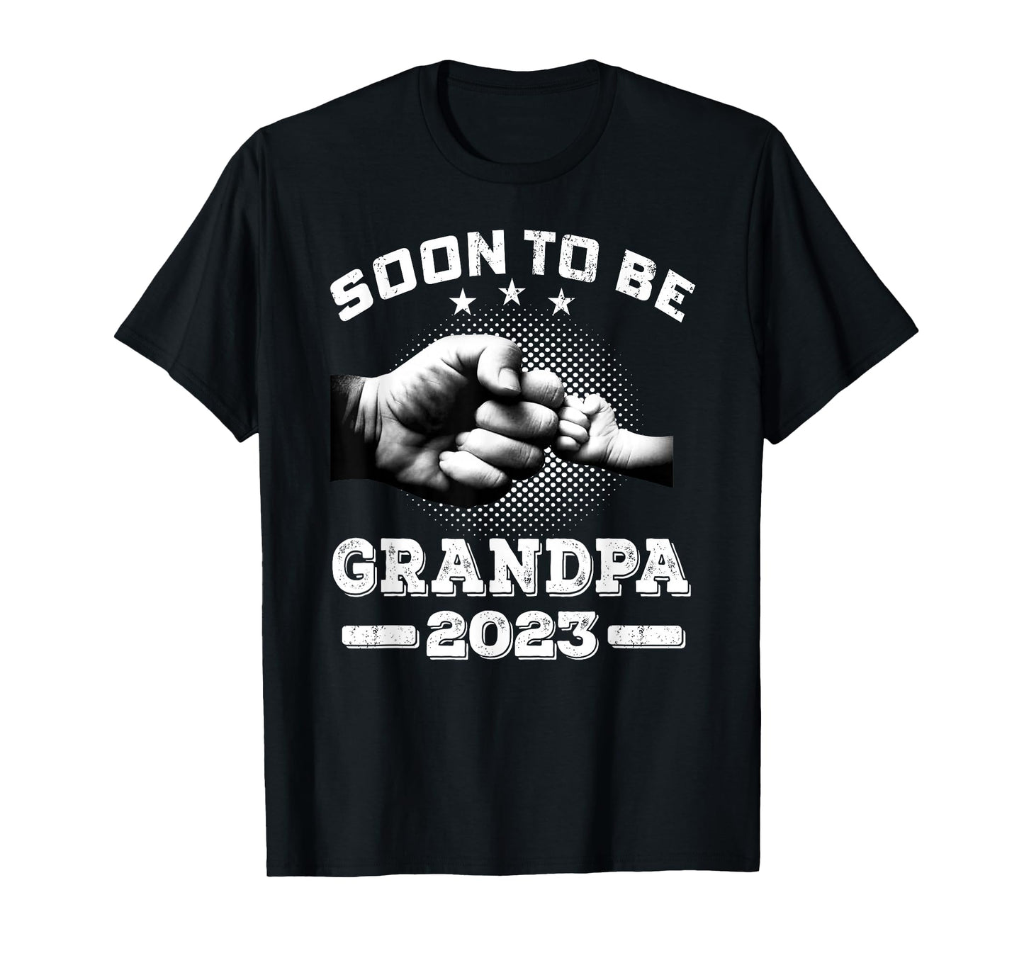 Soon To Be Grandpa 2023 Promoted To T-Shirt - Minimalist Print Unisex - T-Shirt, Sweatshirt, Hoodie