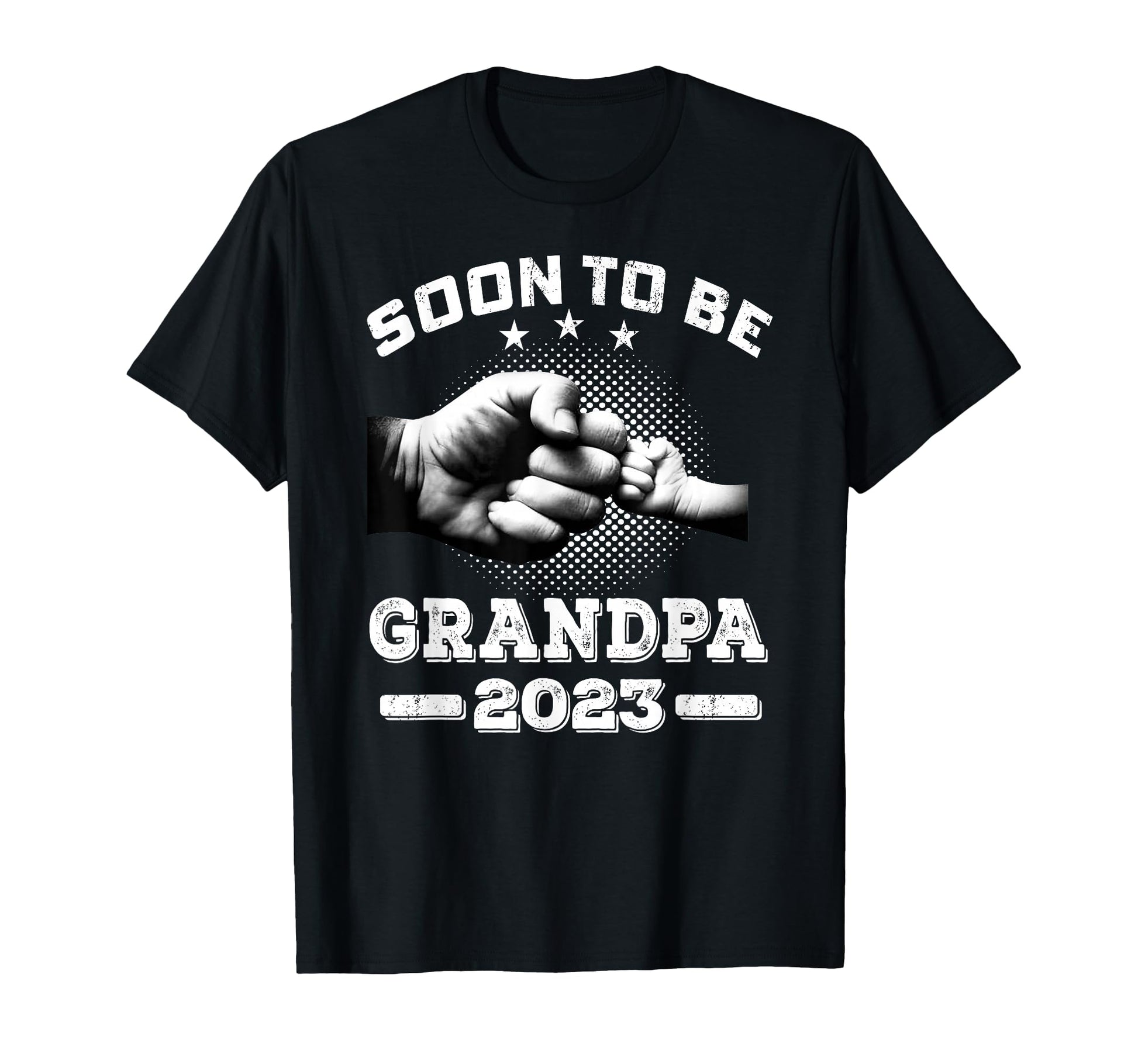 Soon To Be Grandpa 2023 Promoted To T-Shirt - Minimalist Print Unisex - T-Shirt, Sweatshirt, Hoodie