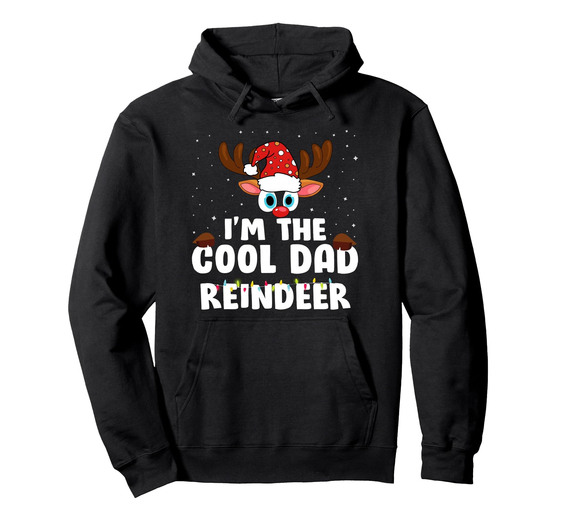 Im Dad Reindeer Hoodie - Fun Novelty Design for Adults - T-Shirt, Sweatshirt, Hoodie