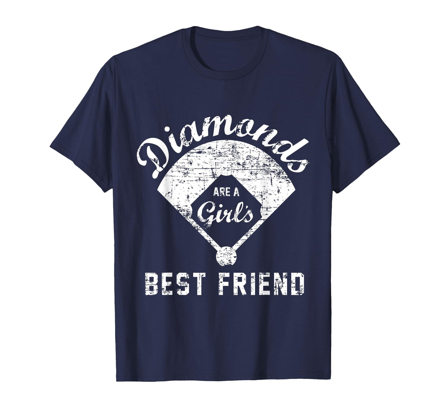 Diamonds Are Best Friend Softball Mom Gift T-Shirt - Unique Graphic Unisex - T-Shirt, Sweatshirt, Hoodie