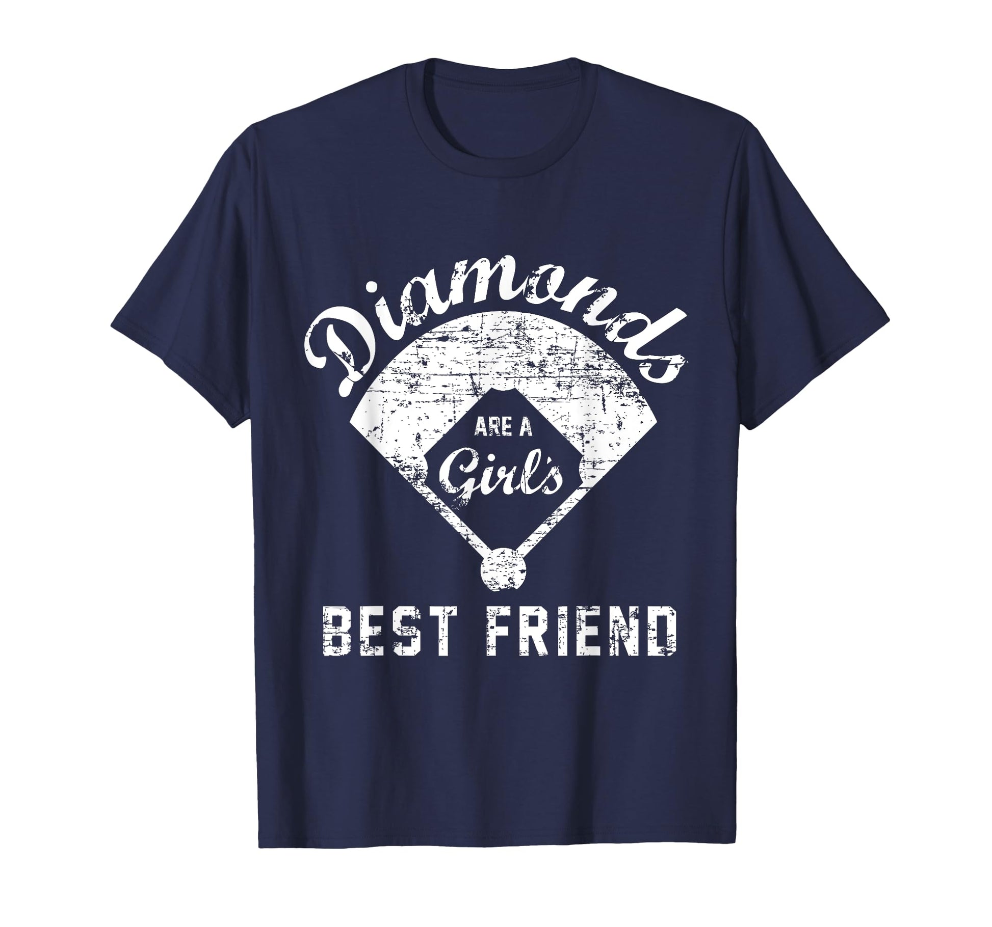 Diamonds Are Best Friend Softball Mom Gift T-Shirt - Unique Graphic Unisex - T-Shirt, Sweatshirt, Hoodie
