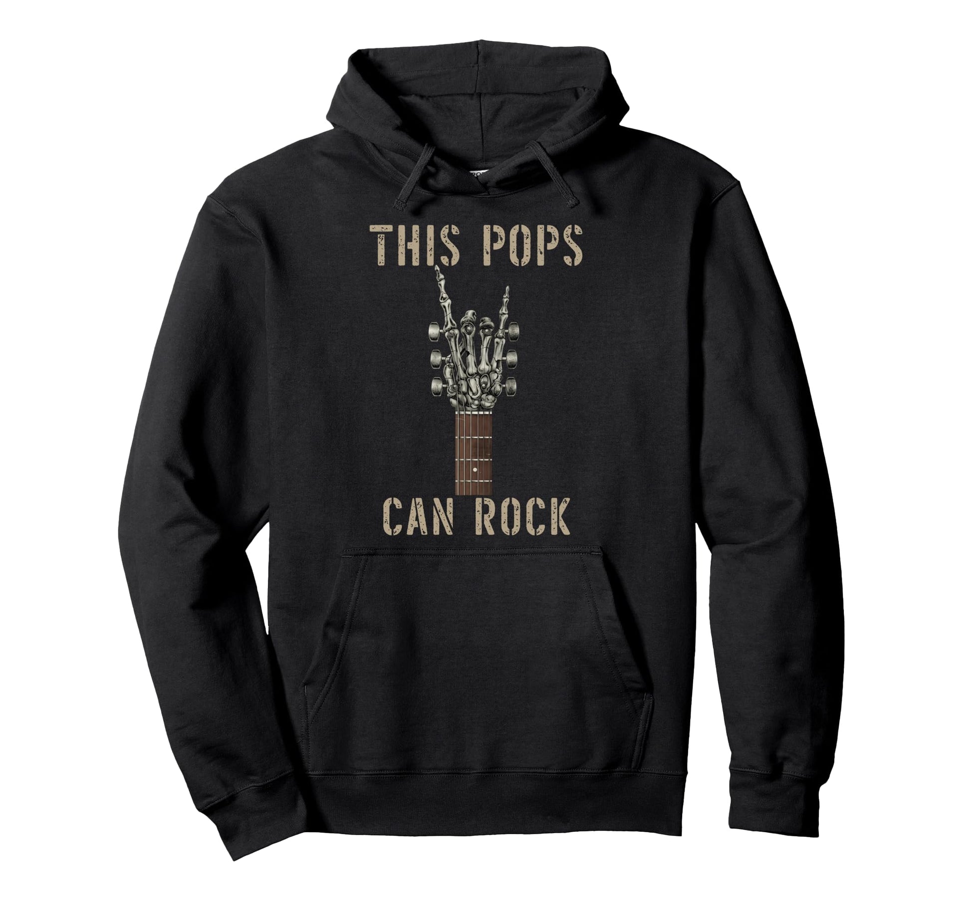 This Pops Can Rock Skeleton Hand Music Hoodie - Custom Art Print Unisex - T-Shirt, Sweatshirt, Hoodie