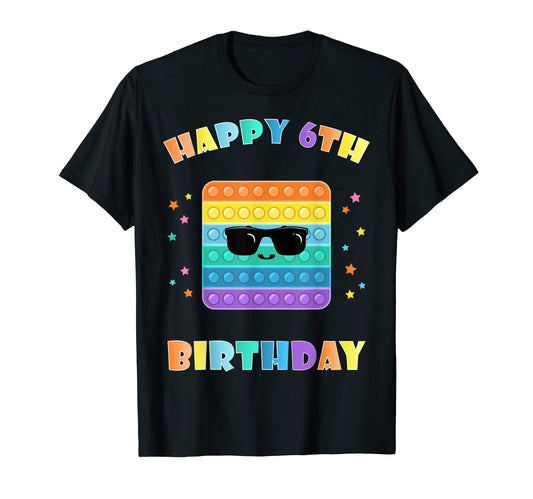 6Th Birthday Pop It Decorations Sweatshirt - Graphic Print Unisex - T-Shirt, Sweatshirt, Hoodie