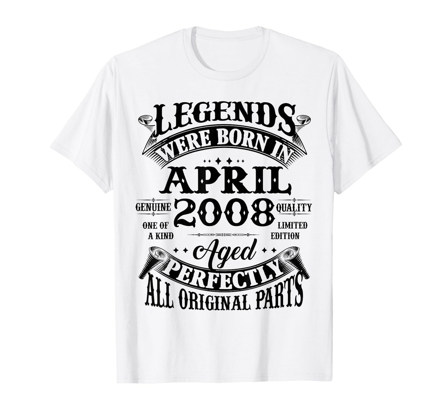 18Th Birthday Gift Legend Born April T-Shirt - Unique Graphic for Adults - T-Shirt, Sweatshirt, Hoodie