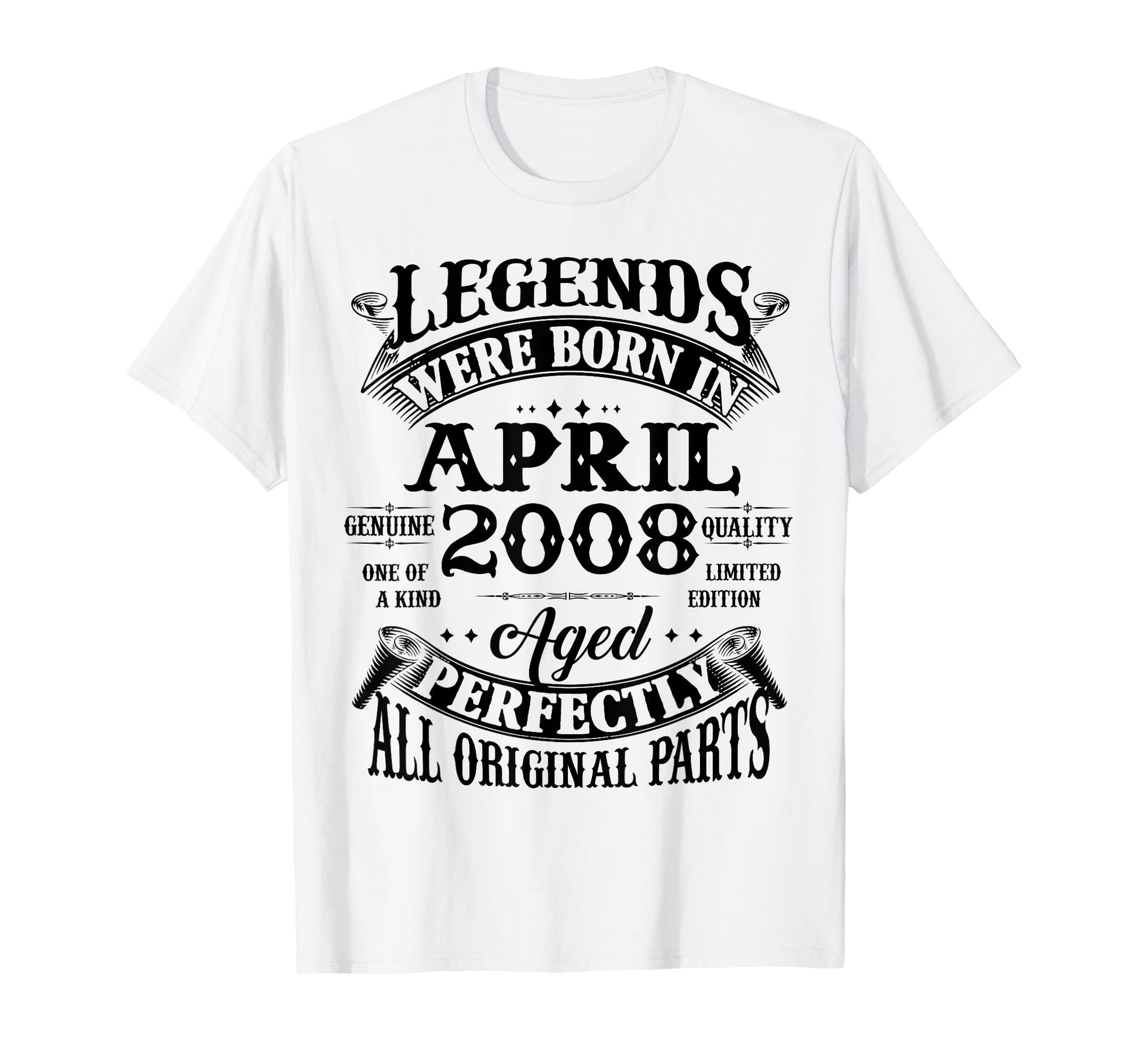 18Th Birthday Gift Legend Born April T-Shirt - Unique Graphic for Adults - T-Shirt, Sweatshirt, Hoodie