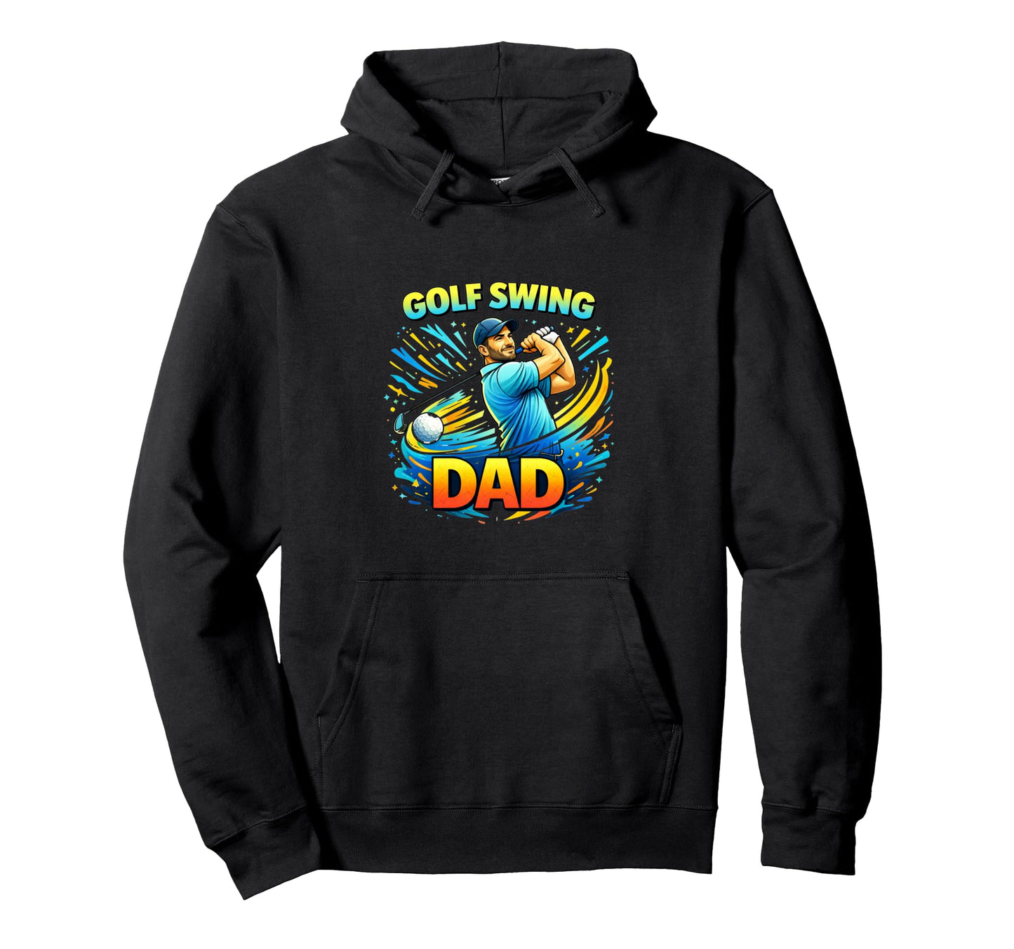 Golf Dad Swing Player Sports Lifestyle Hoodie - Fun Novelty Design Unisex - T-Shirt, Sweatshirt, Hoodie
