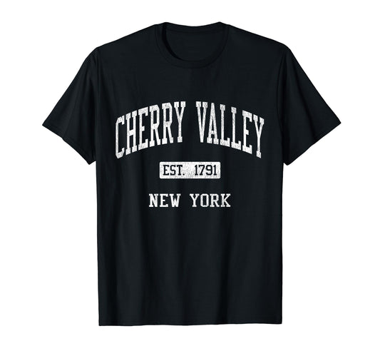 Cherry Valley New York Ny Js04 Athletic T-Shirt - Graphic Print Unisex - T-Shirt, Sweatshirt, Hoodie