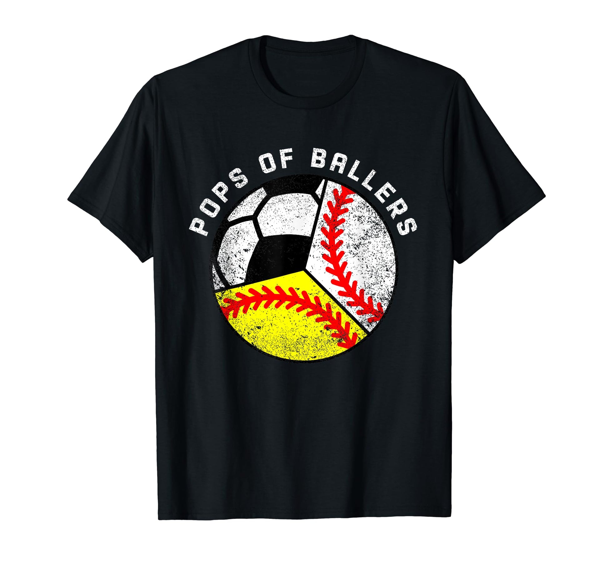 Pops Ballers Funny Baseball T-Shirt - Fun Novelty Design Men Women - T-Shirt, Sweatshirt, Hoodie