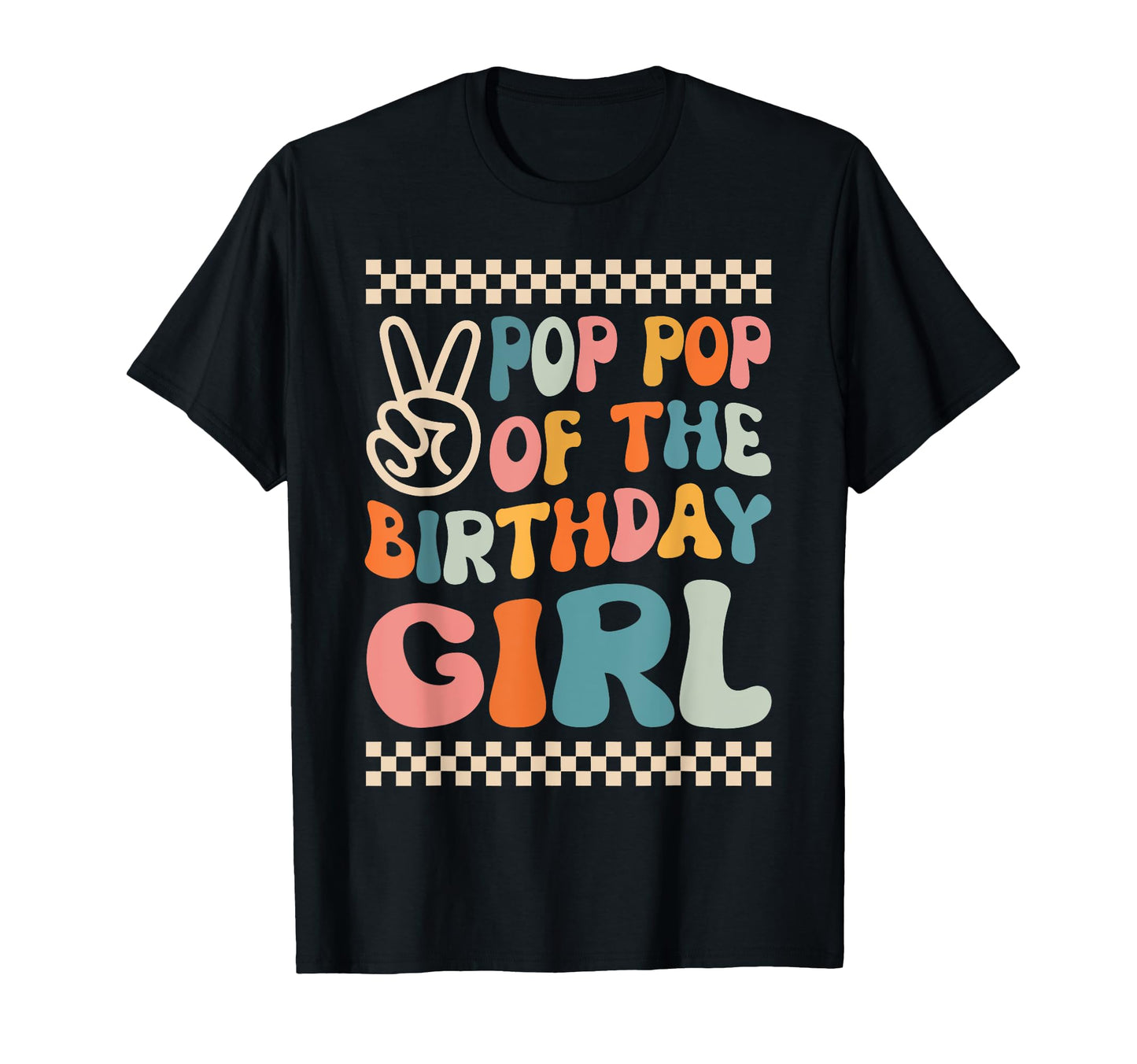 Pop Pop Birthday Groovy Themed Family T-Shirt - Unique Graphic Men Women - T-Shirt, Sweatshirt, Hoodie