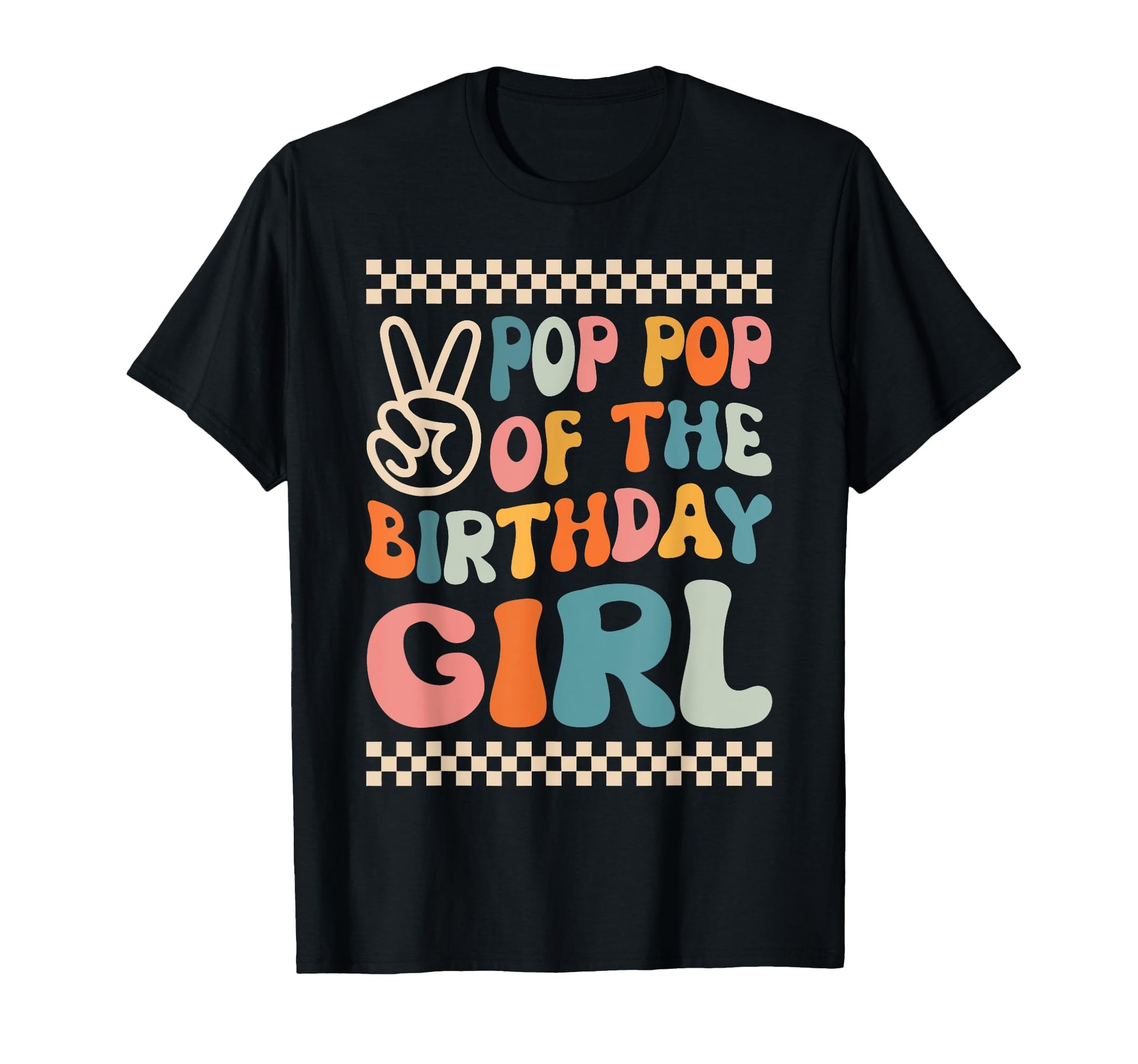 Pop Pop Birthday Groovy Themed Family T-Shirt - Unique Graphic Men Women - T-Shirt, Sweatshirt, Hoodie