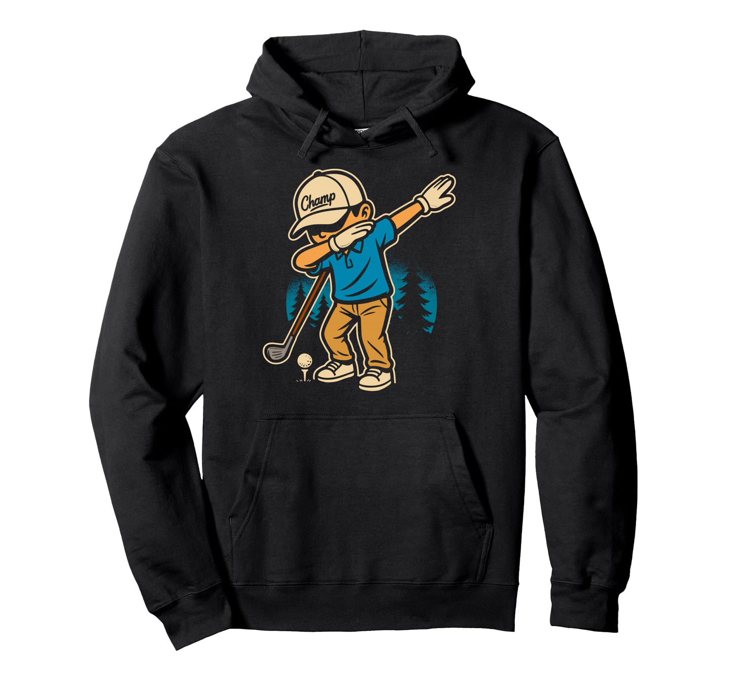 Funny Dabbing Dab Golf Player Golfer Hoodie - Minimalist Print Unisex - T-Shirt, Sweatshirt, Hoodie