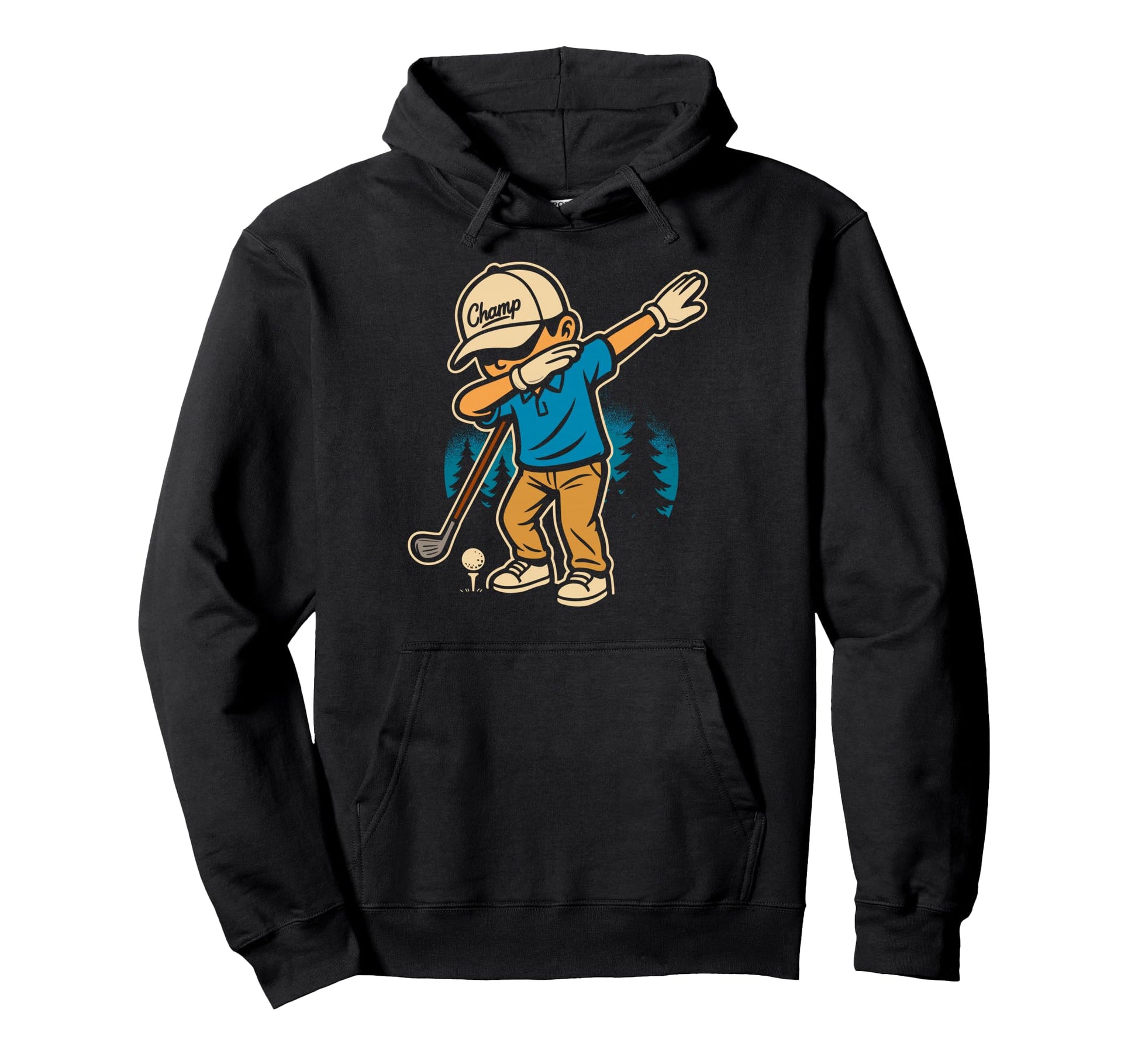 Funny Dabbing Dab Golf Player Golfer Hoodie - Minimalist Print Unisex - T-Shirt, Sweatshirt, Hoodie