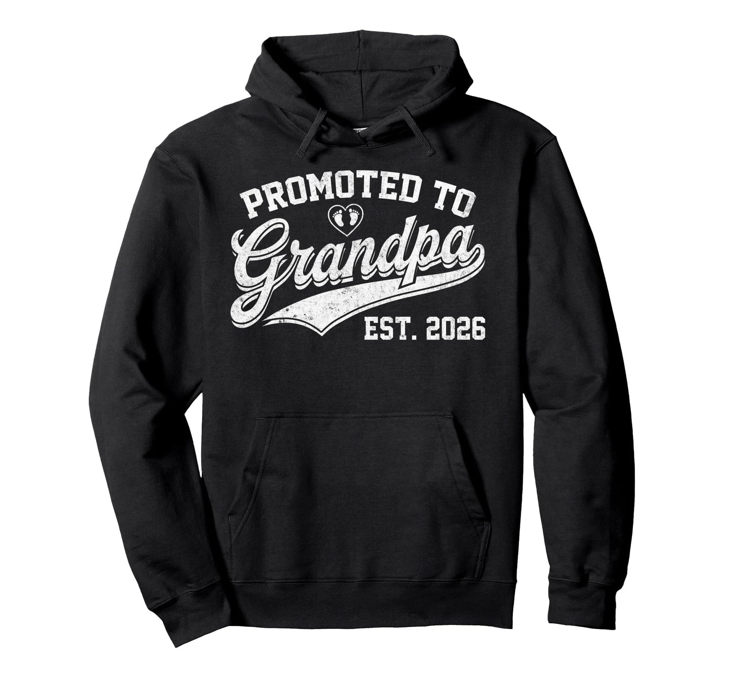 Promoted To Grandpa Est 2026 Grandfather Hoodie - Graphic Print for Adults - T-Shirt, Sweatshirt, Hoodie
