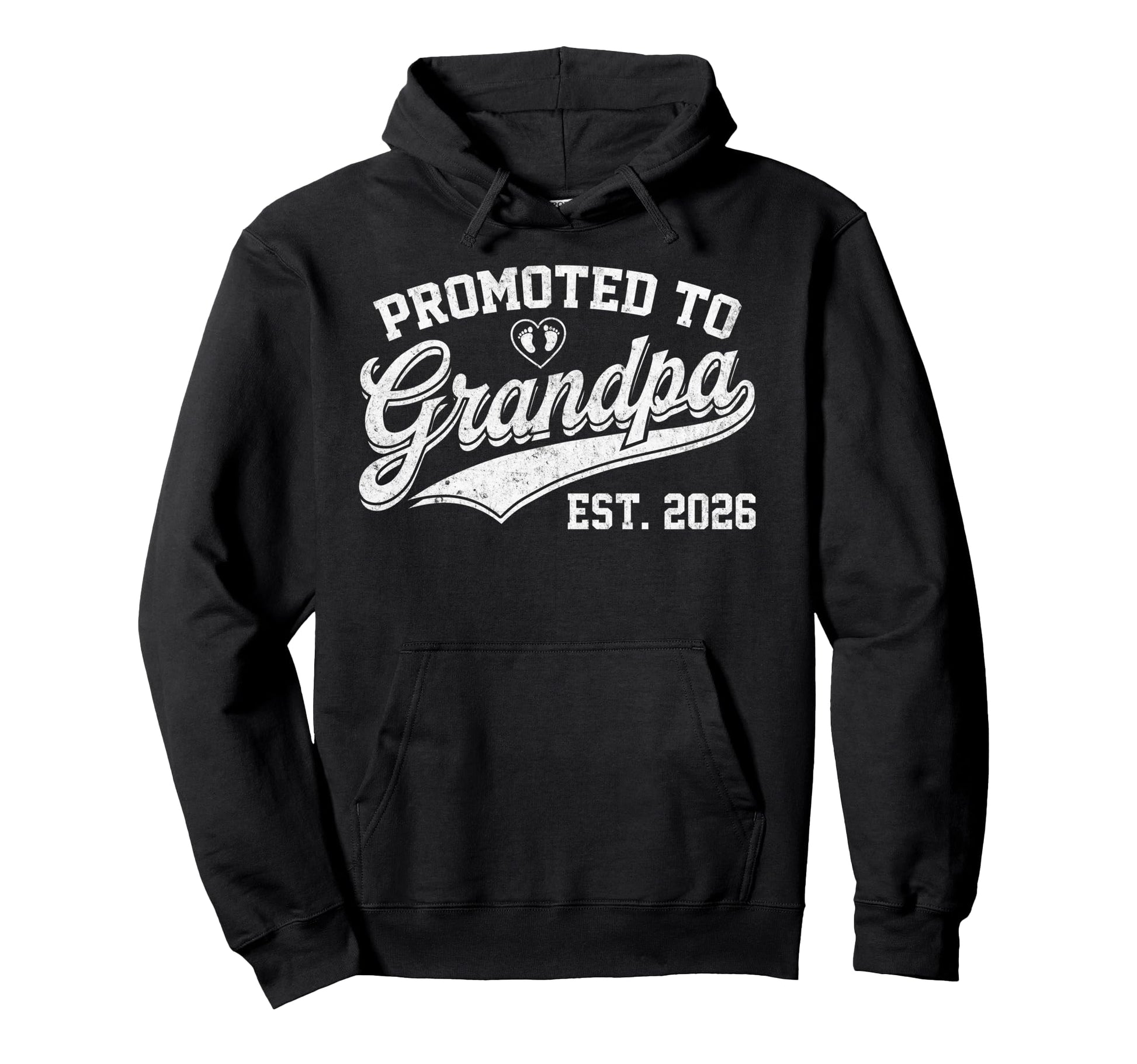 Promoted To Grandpa Est 2026 Grandfather Hoodie - Graphic Print for Adults - T-Shirt, Sweatshirt, Hoodie