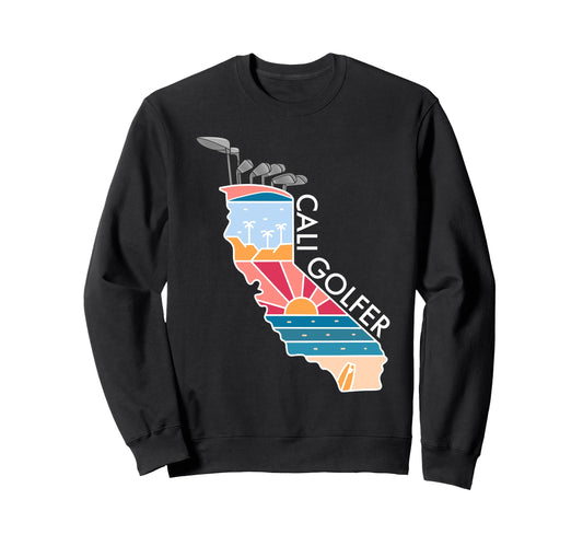 California Fathers Day Golf Bag Sweatshirt - Unique Graphic for Adults - T-Shirt, Sweatshirt, Hoodie