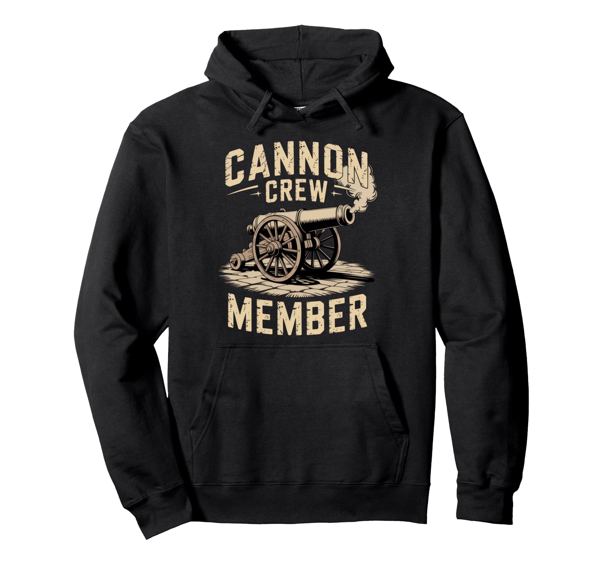 Cannon Crew Member Military Dad Funny Hoodie - Custom Art Print Men Women - T-Shirt, Sweatshirt, Hoodie