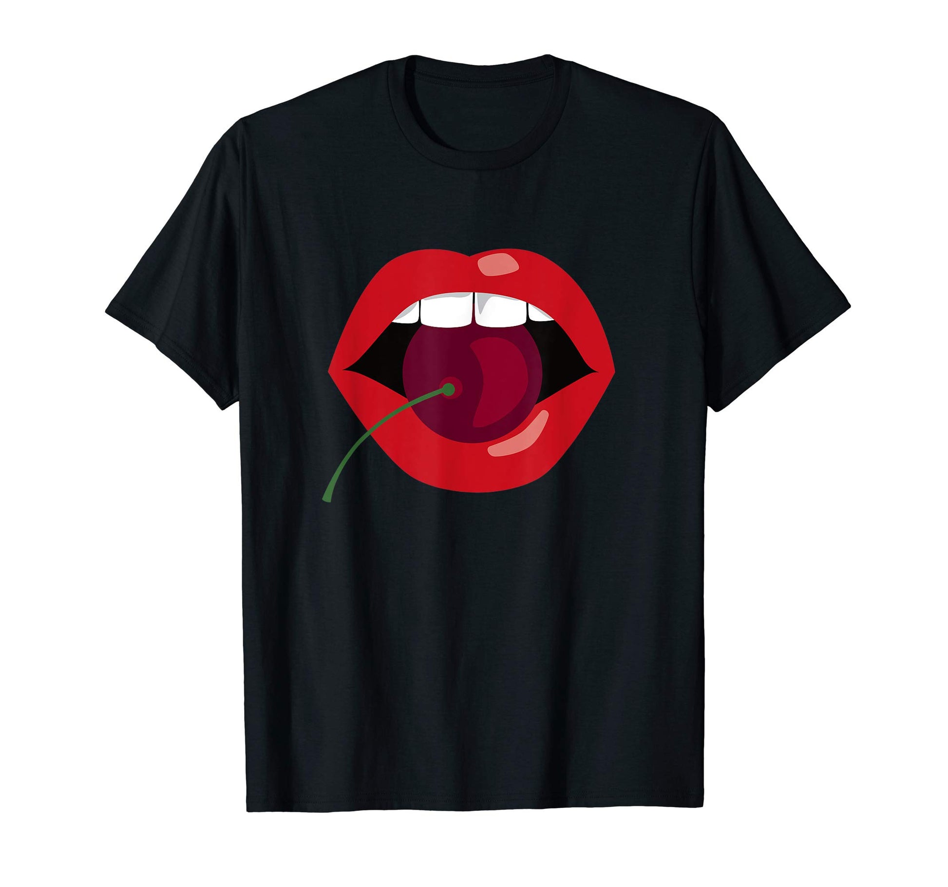 Cherry Lips Pop Art T-Shirt - Aesthetic Graphic Men Women - T-Shirt, Sweatshirt, Hoodie
