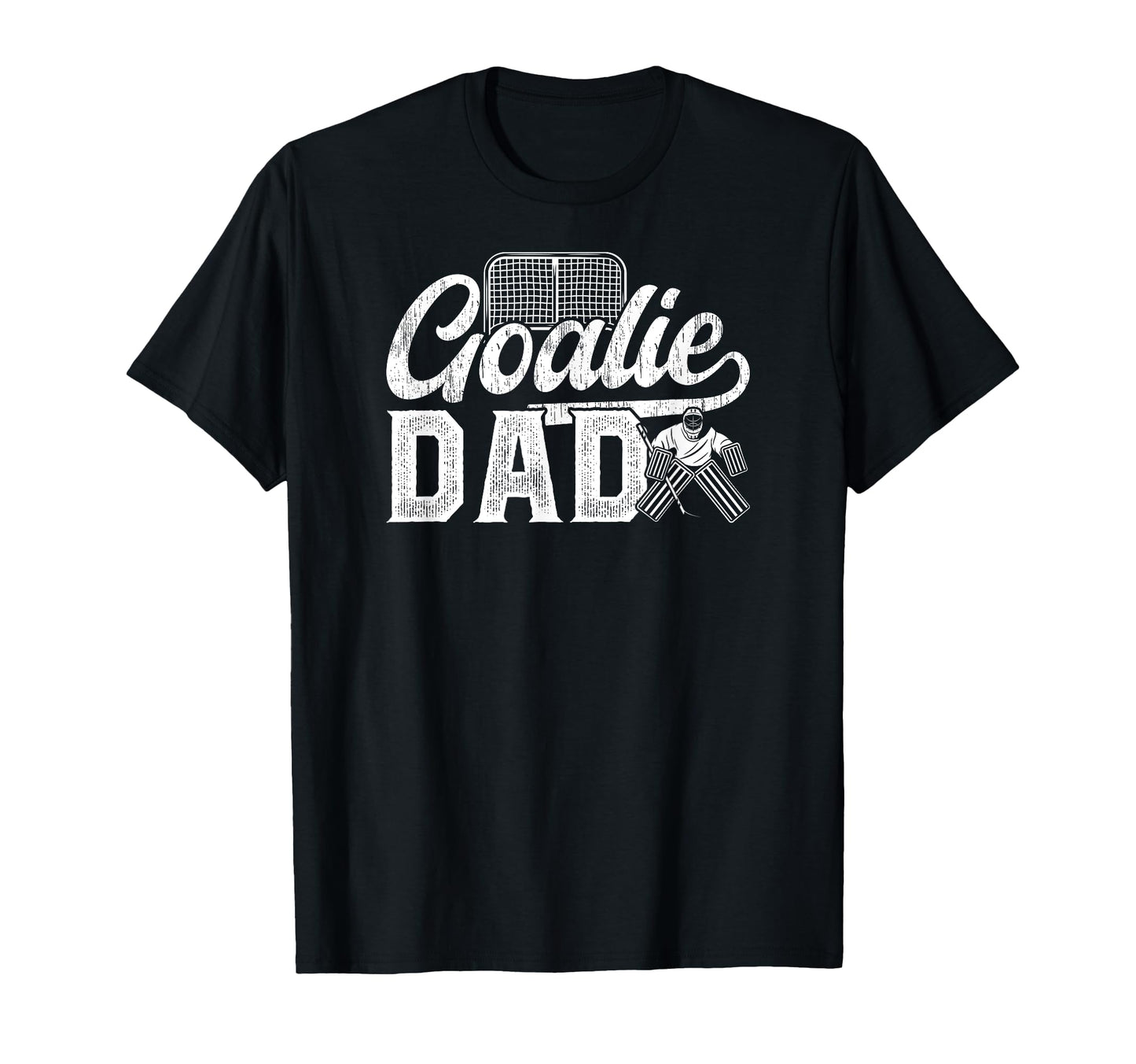 Ice Hockey Goalie Dad Hockey Goalkeeper T-Shirt - Unique Graphic Men Women - T-Shirt, Sweatshirt, Hoodie