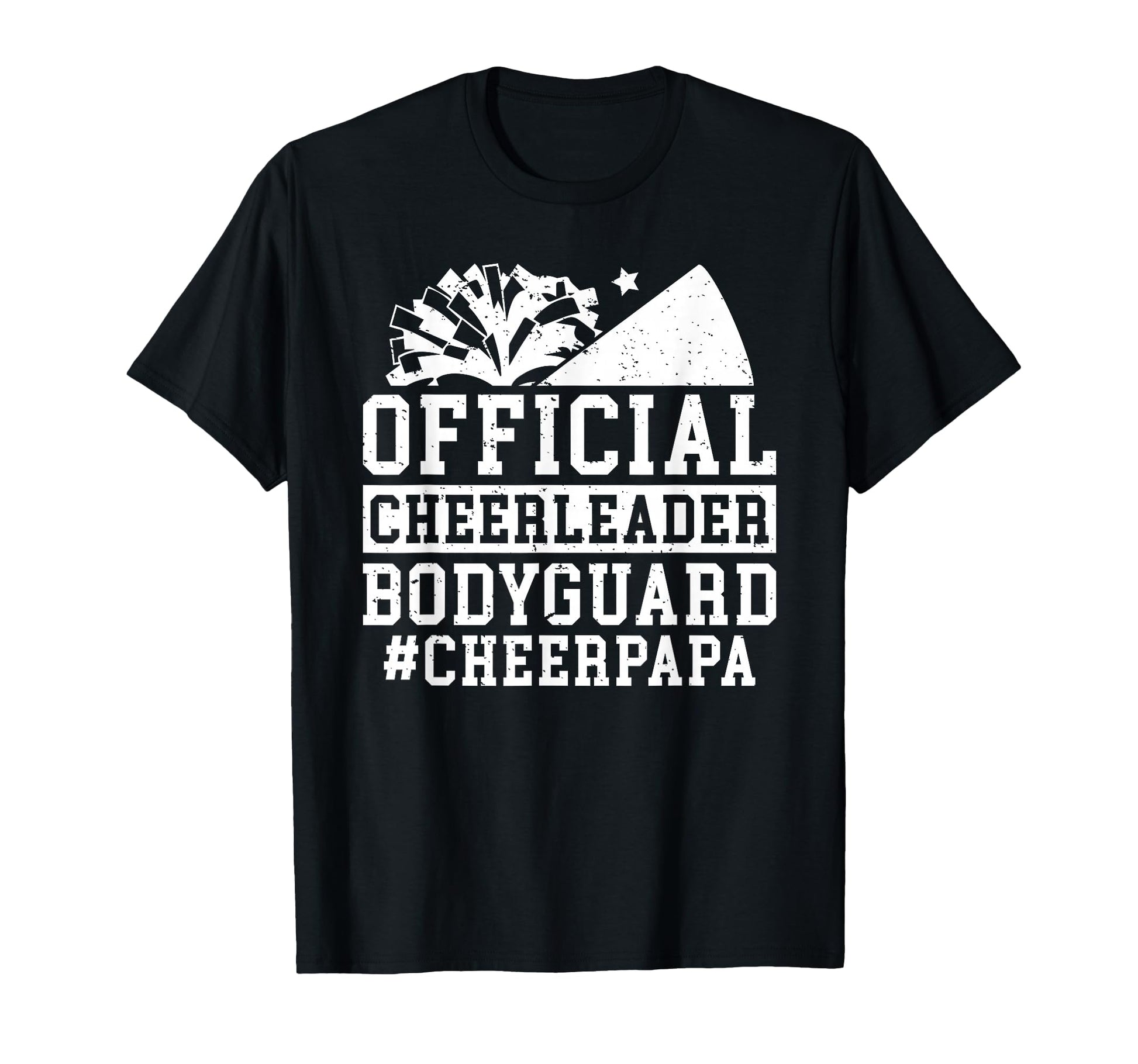 Cheerleader Bodyguard Cheer Papa T-Shirt - Minimalist Print Men Women - T-Shirt, Sweatshirt, Hoodie