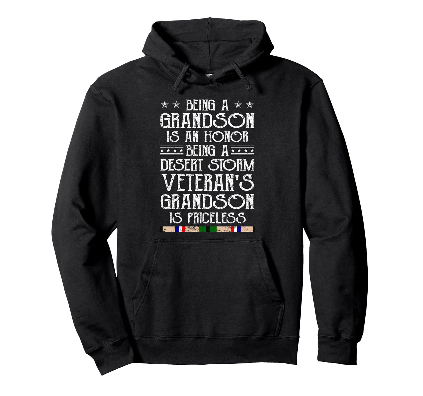 Proud Desert Storm Veteran Grandson Hoodie - Fun Novelty Design Unisex - T-Shirt, Sweatshirt, Hoodie