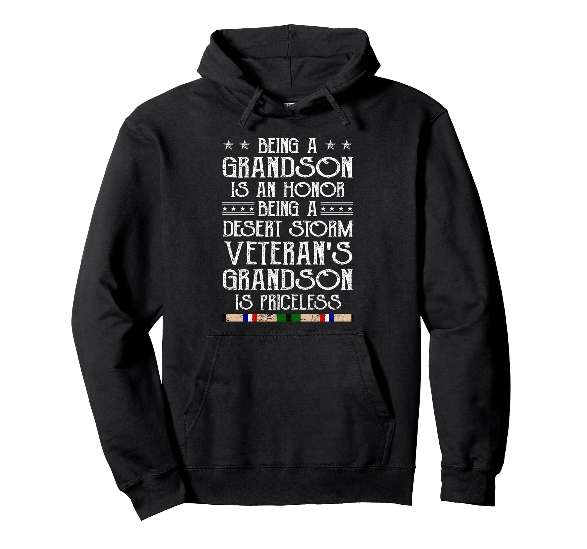 Proud Desert Storm Veteran Grandson Hoodie - Fun Novelty Design Unisex - T-Shirt, Sweatshirt, Hoodie