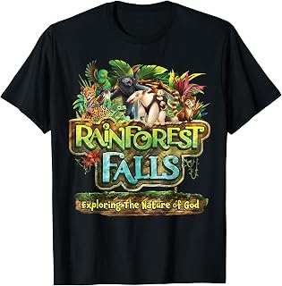 VBS 2026 Rainforest Falls Nature of God Bible School Camp T-Shirt Unisex T-shirt, Sweatshirt, Hoodie, Long Sleeve Tee - T-Shirt, Sweatshirt, Hoodie
