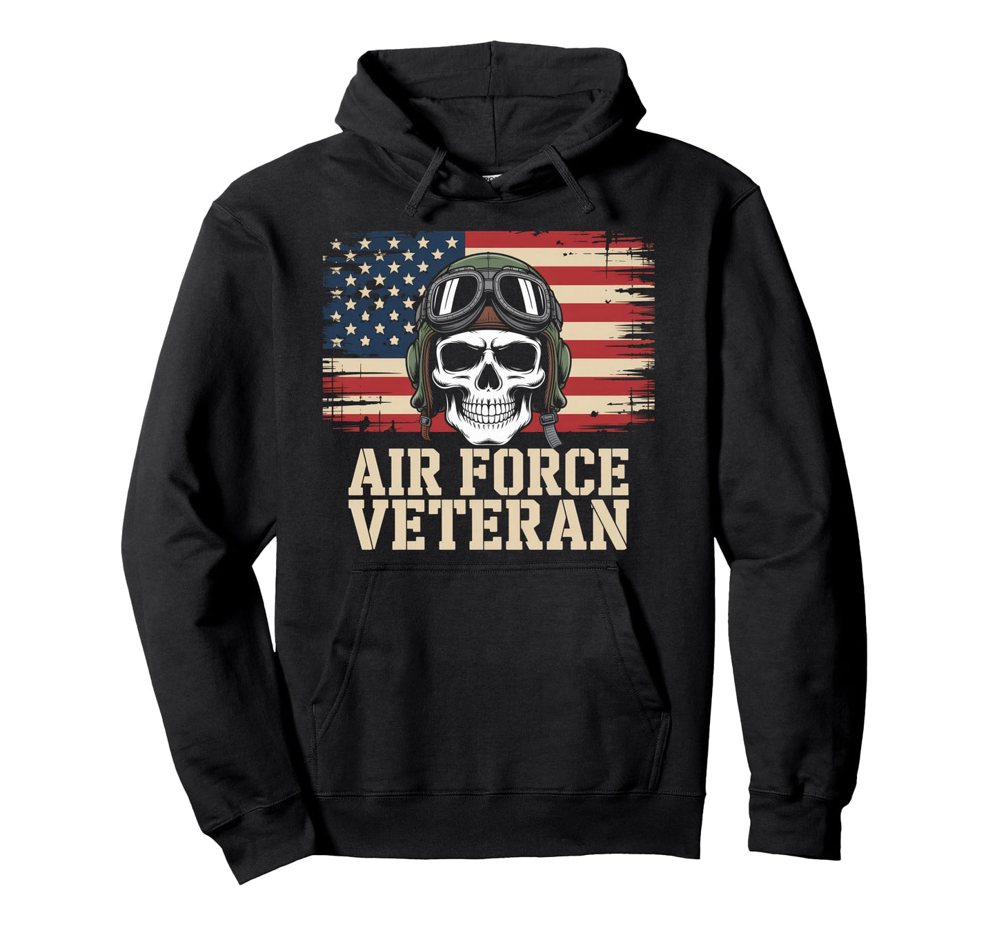 Air Force Veteran Us American Flag Dad Hoodie - Unique Graphic for Adults - T-Shirt, Sweatshirt, Hoodie