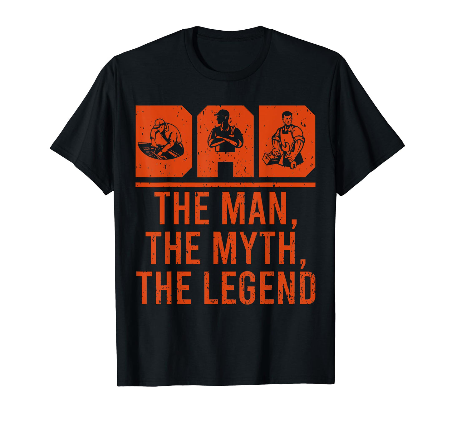 Dad Myth Legend Funny Car Mechanic Daddy T-Shirt - Trendy Graphic Unisex - T-Shirt, Sweatshirt, Hoodie