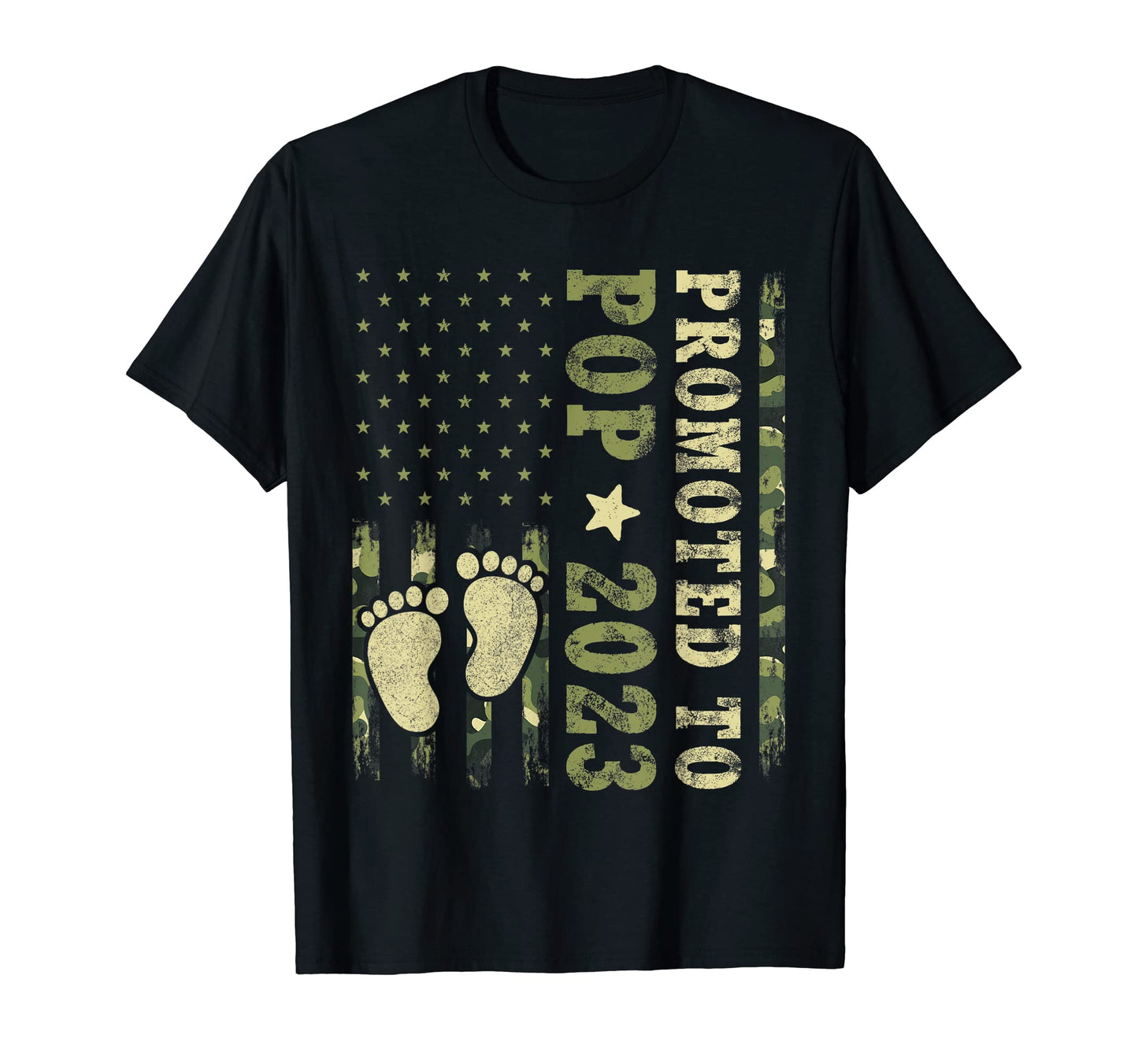 First Time Grandpa Promoted To Pop 2023 T-Shirt - Custom Art Print Unisex - T-Shirt, Sweatshirt, Hoodie