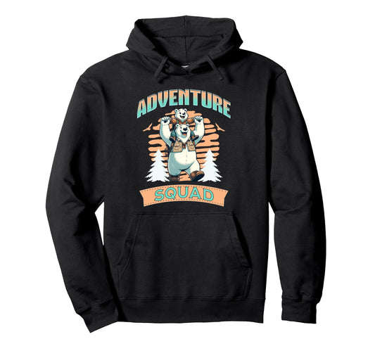 Adventure Squad Dad Father Son Hoodie - Streetwear Style for Adults - T-Shirt, Sweatshirt, Hoodie