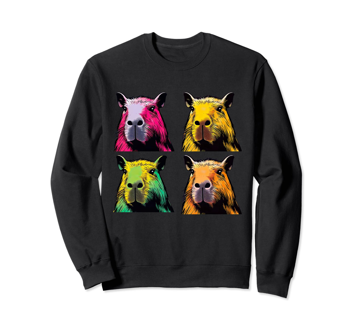 Pop Art Tees Capybaras Funny Sweatshirt - Fun Novelty Design Men Women - T-Shirt, Sweatshirt, Hoodie