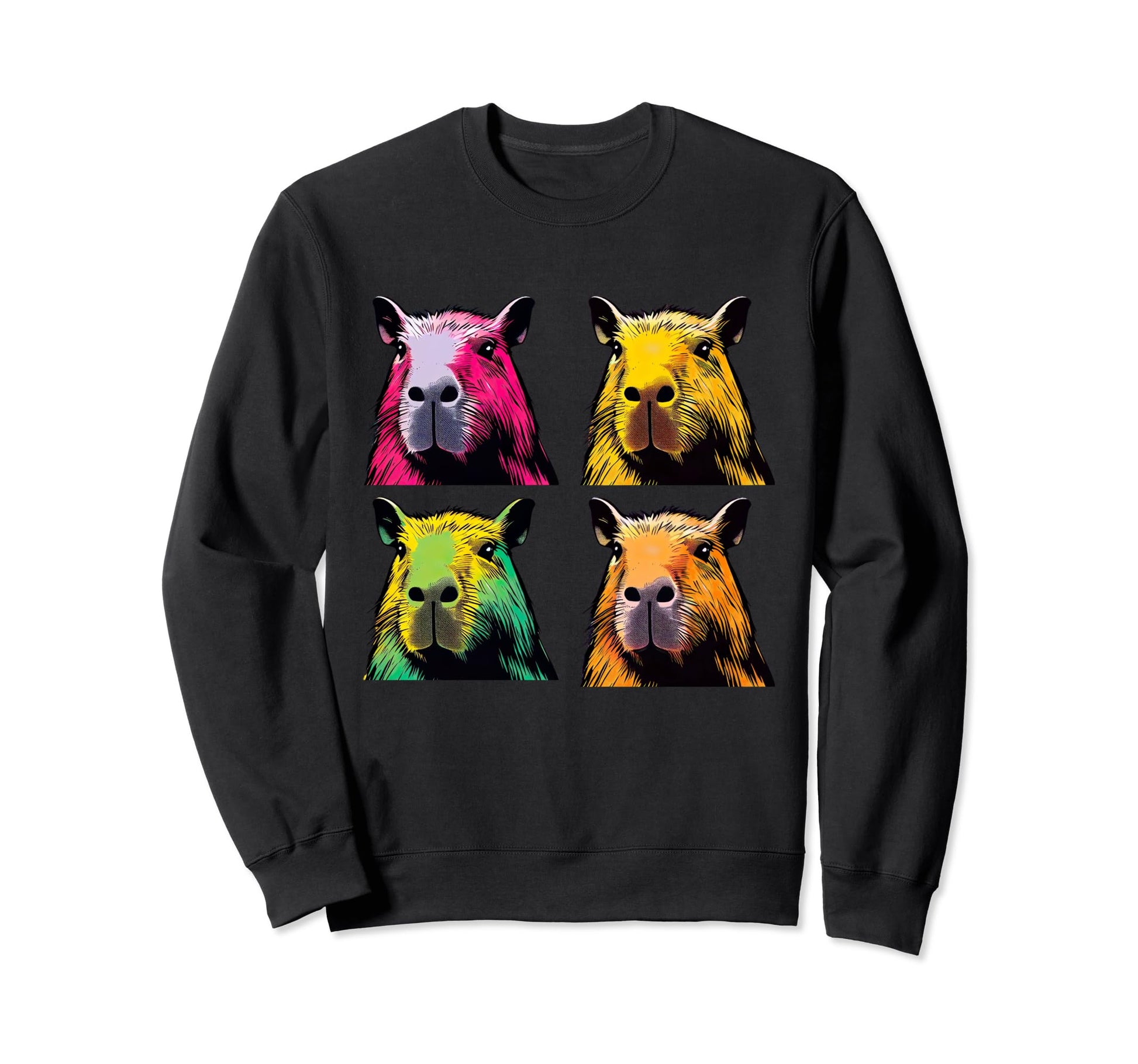Pop Art Tees Capybaras Funny Sweatshirt - Fun Novelty Design Men Women - T-Shirt, Sweatshirt, Hoodie