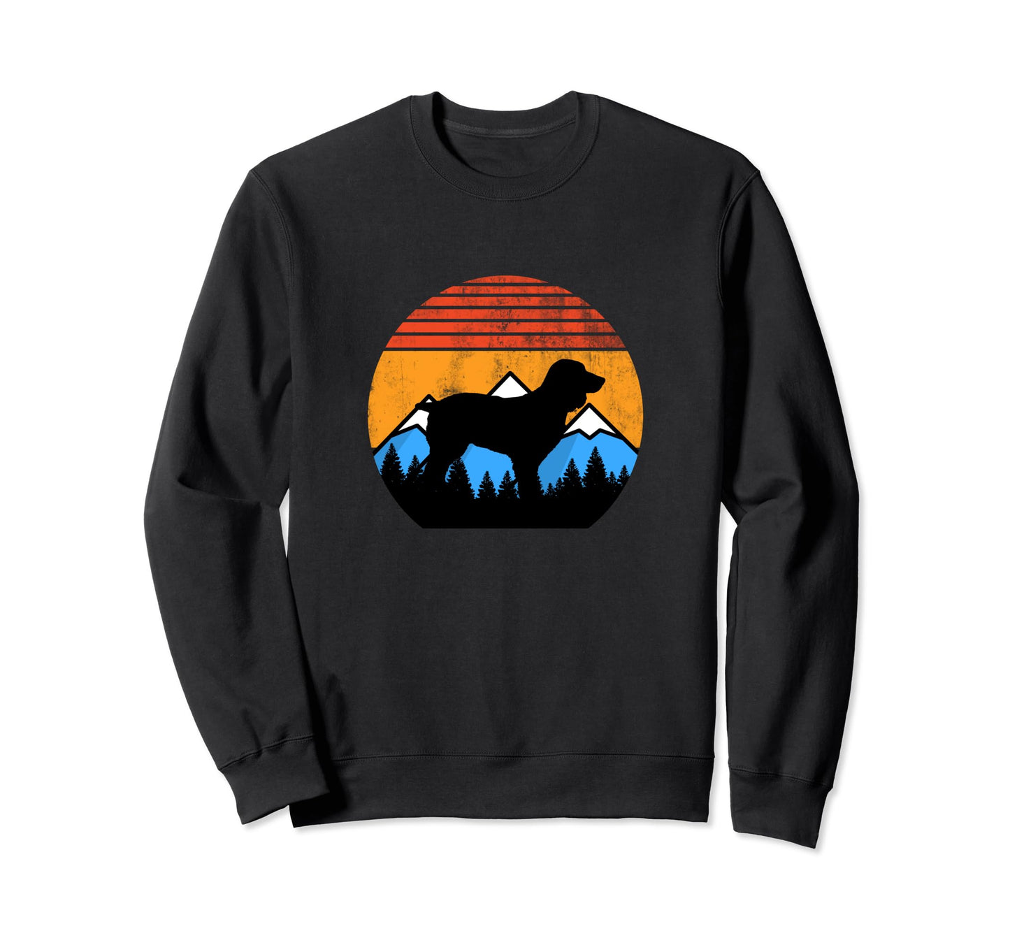 Boykin Dog Sunset Distressed Sweatshirt - Casual Everyday Wear for Adults - T-Shirt, Sweatshirt, Hoodie