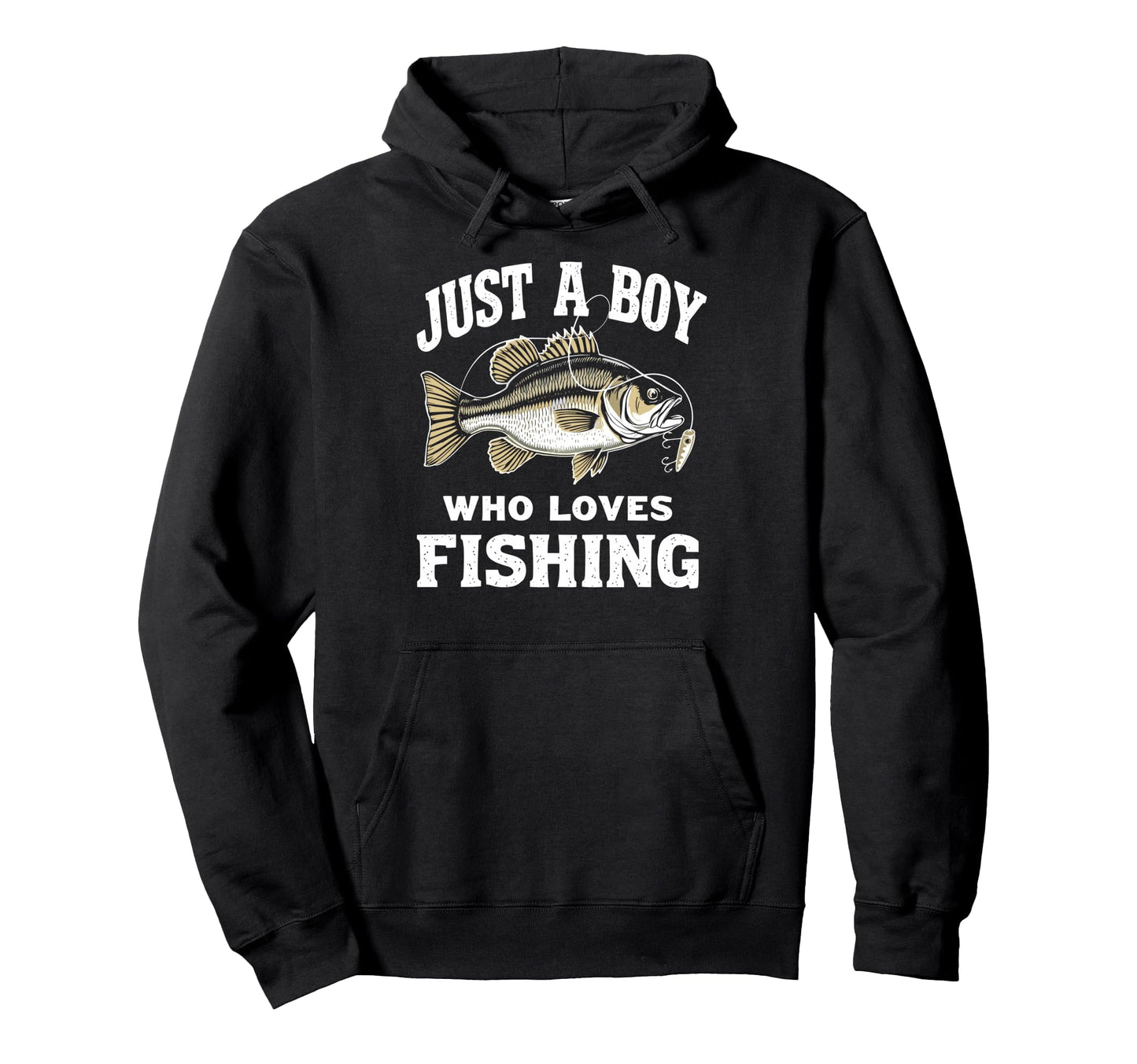 Just Who Loves Fishing Bass Fish Fan Hoodie - Graphic Print for Adults - T-Shirt, Sweatshirt, Hoodie