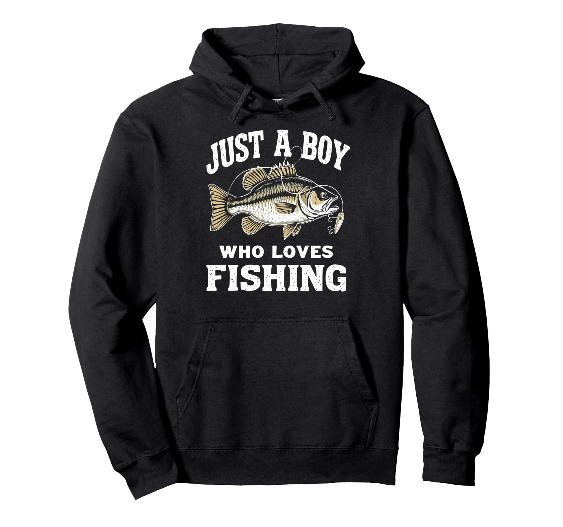 Just Who Loves Fishing Bass Fish Fan Hoodie - Graphic Print for Adults - T-Shirt, Sweatshirt, Hoodie