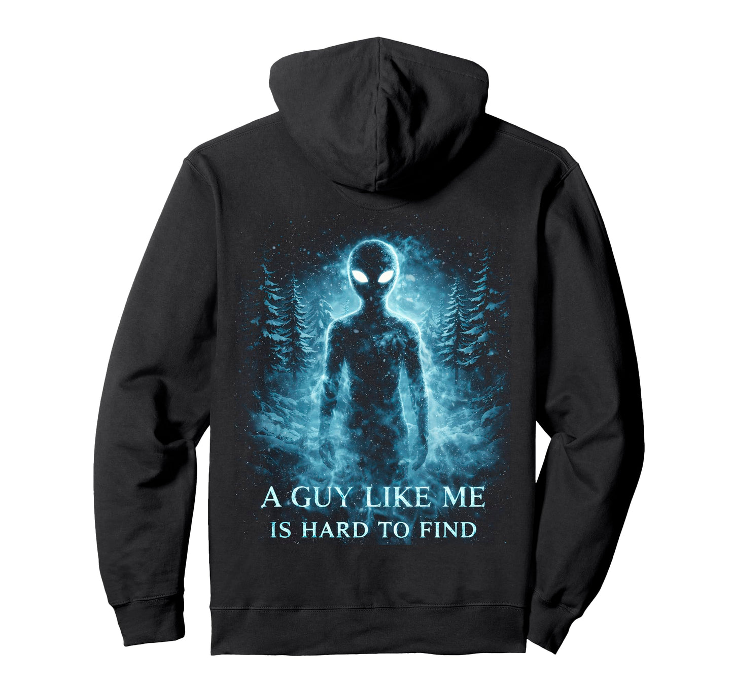 Funny Alien Sunset Forest Sci Fi Hoodie - Streetwear Style Unisex - T-Shirt, Sweatshirt, Hoodie