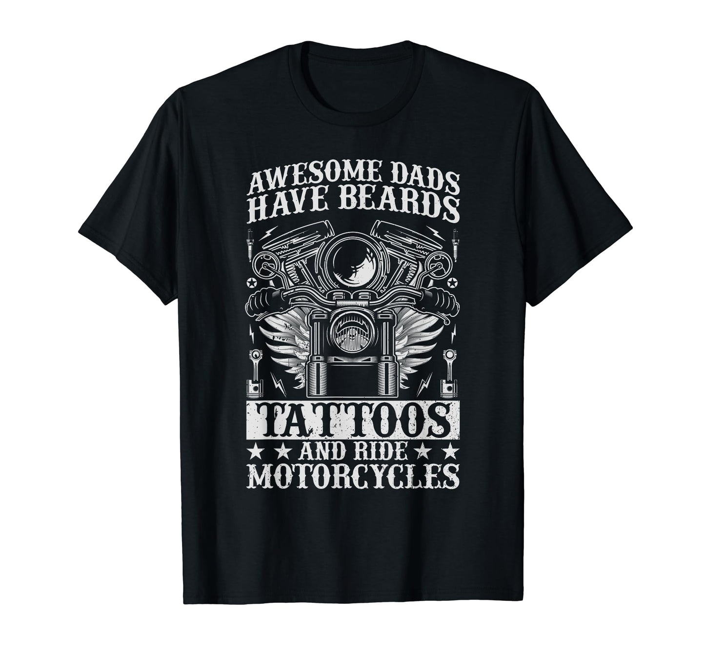 Awesome Dad Beard Tattoos And T-Shirt - Fun Novelty Design Men Women - T-Shirt, Sweatshirt, Hoodie