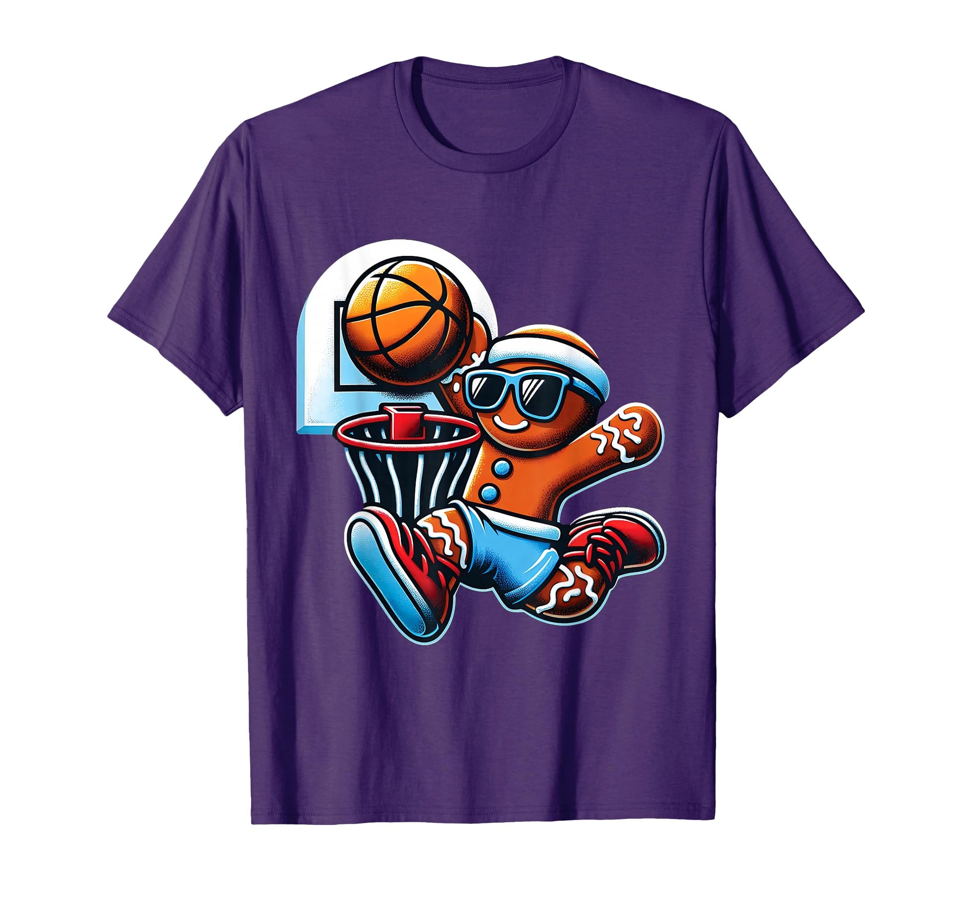 Gingerbread Basketball T-Shirt - Streetwear Style Men Women - T-Shirt, Sweatshirt, Hoodie