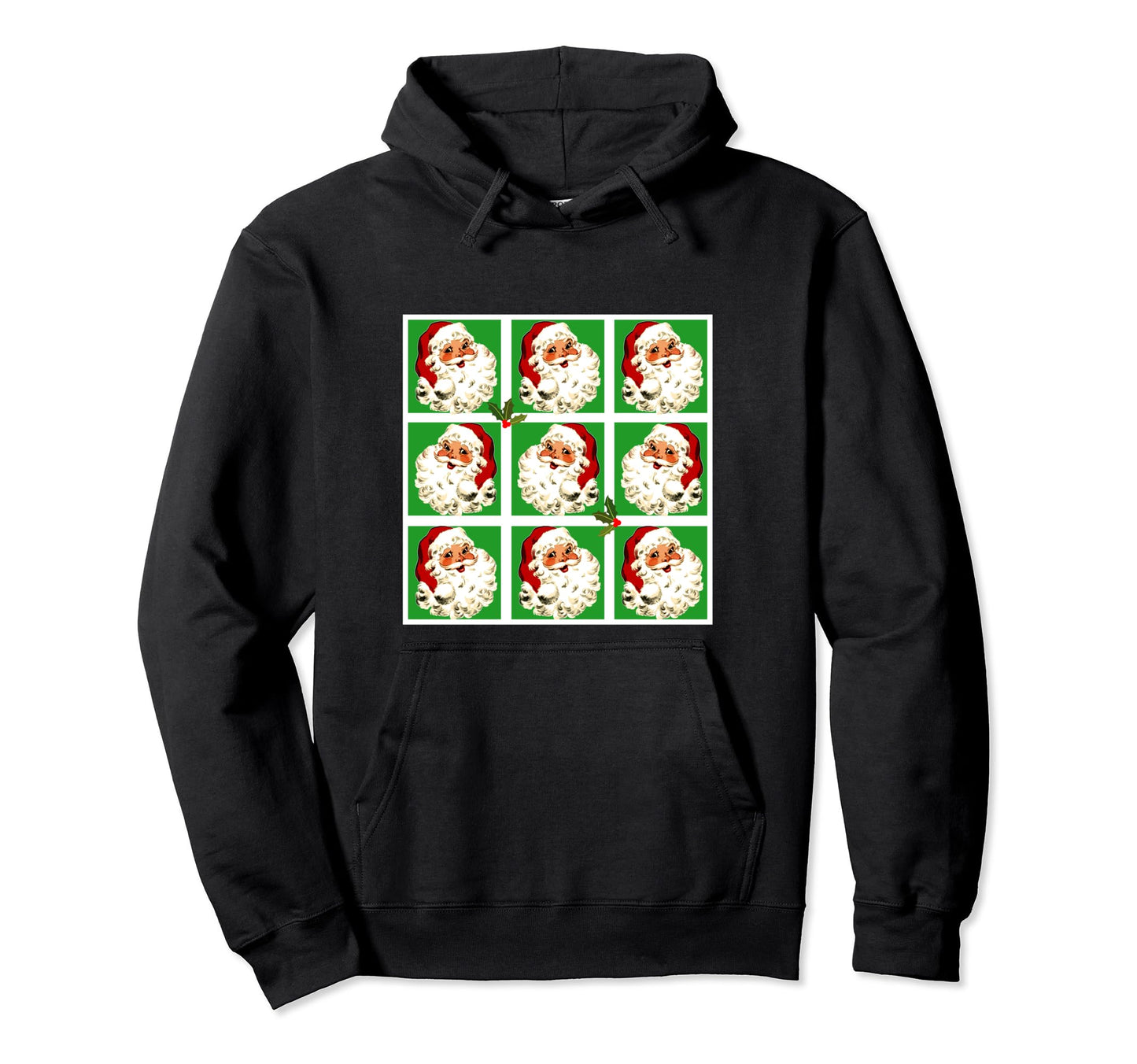 Santa Claus Pop Art Santa Hoodie - Fun Novelty Design Unisex - T-Shirt, Sweatshirt, Hoodie