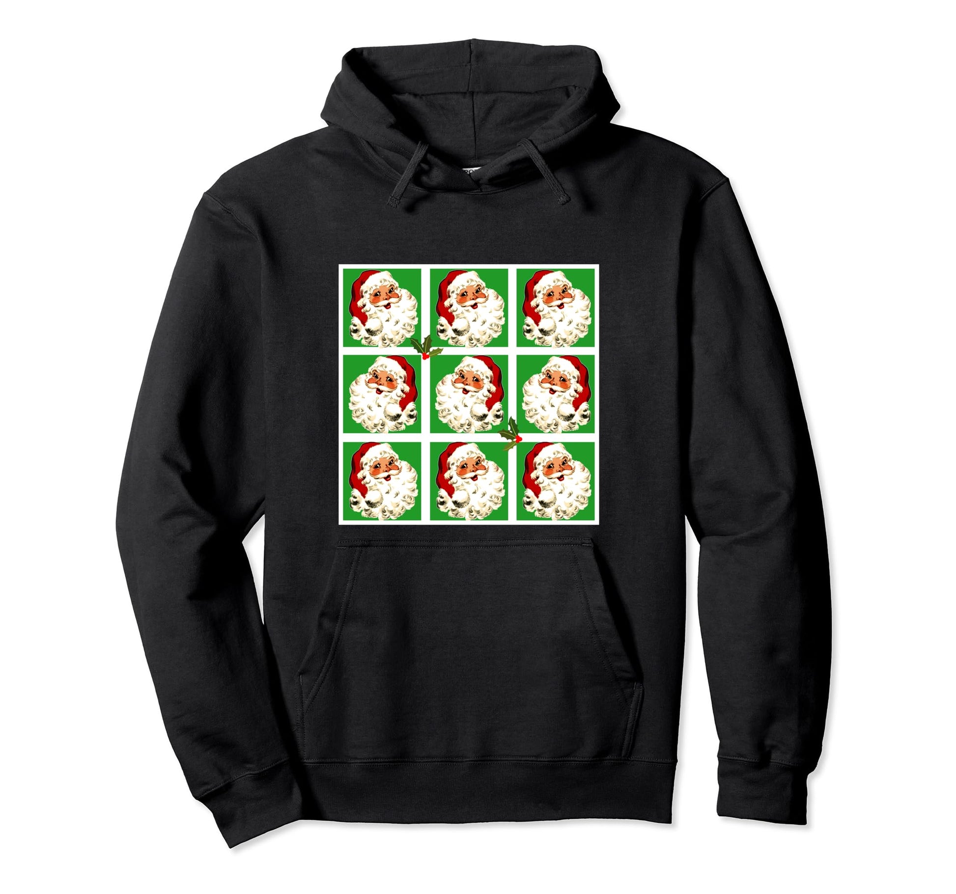 Santa Claus Pop Art Santa Hoodie - Fun Novelty Design Unisex - T-Shirt, Sweatshirt, Hoodie