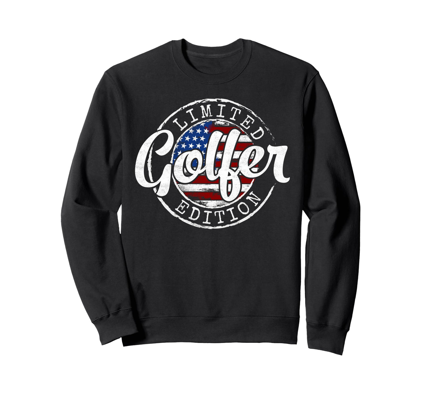 Golfer Usa Flag Golfing Sweatshirt - Custom Art Print Men Women - T-Shirt, Sweatshirt, Hoodie