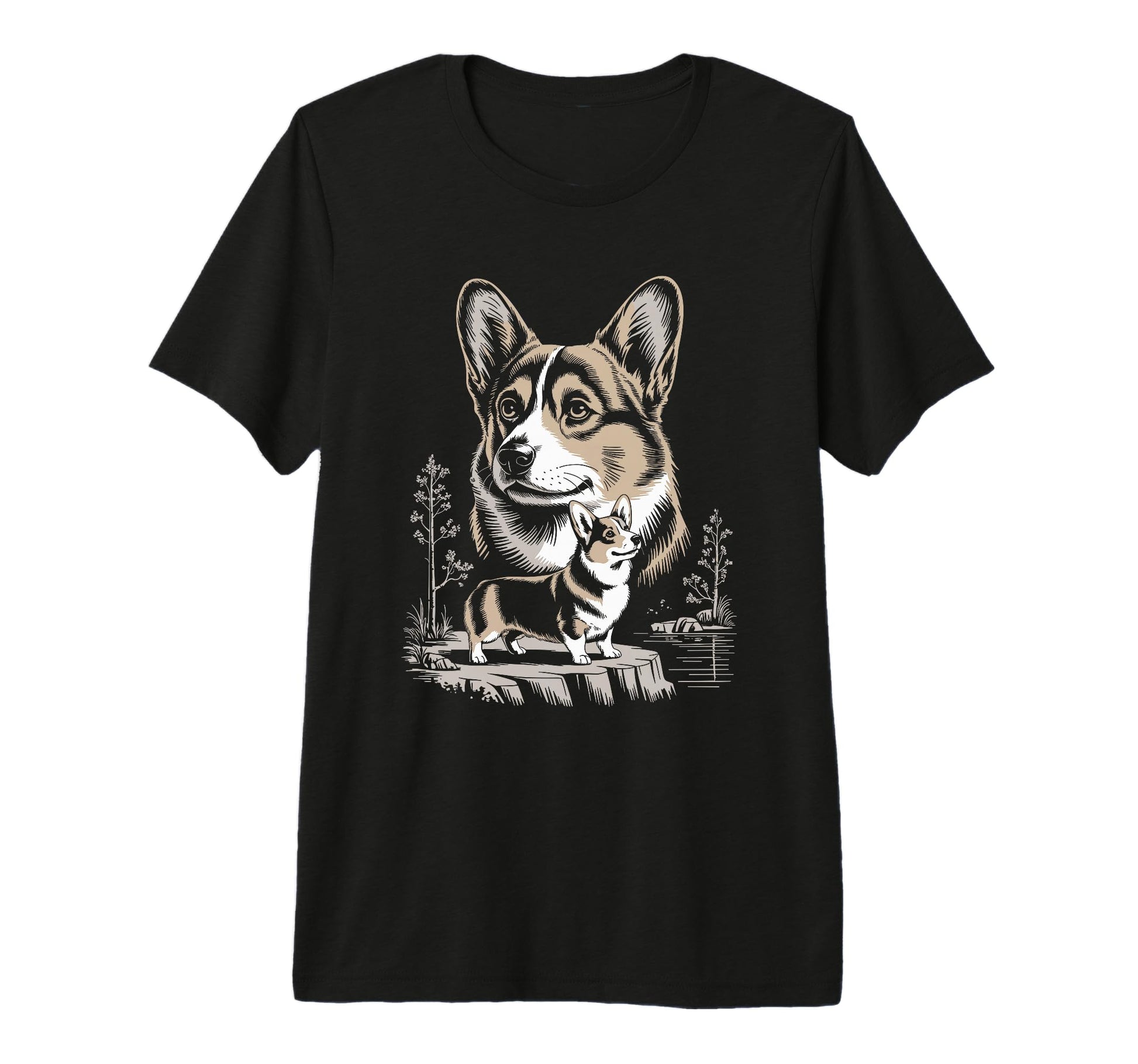 Mom Dad Cardigan Welsh Corgi Dog Owner T-Shirt - Graphic Print Unisex - T-Shirt, Sweatshirt, Hoodie