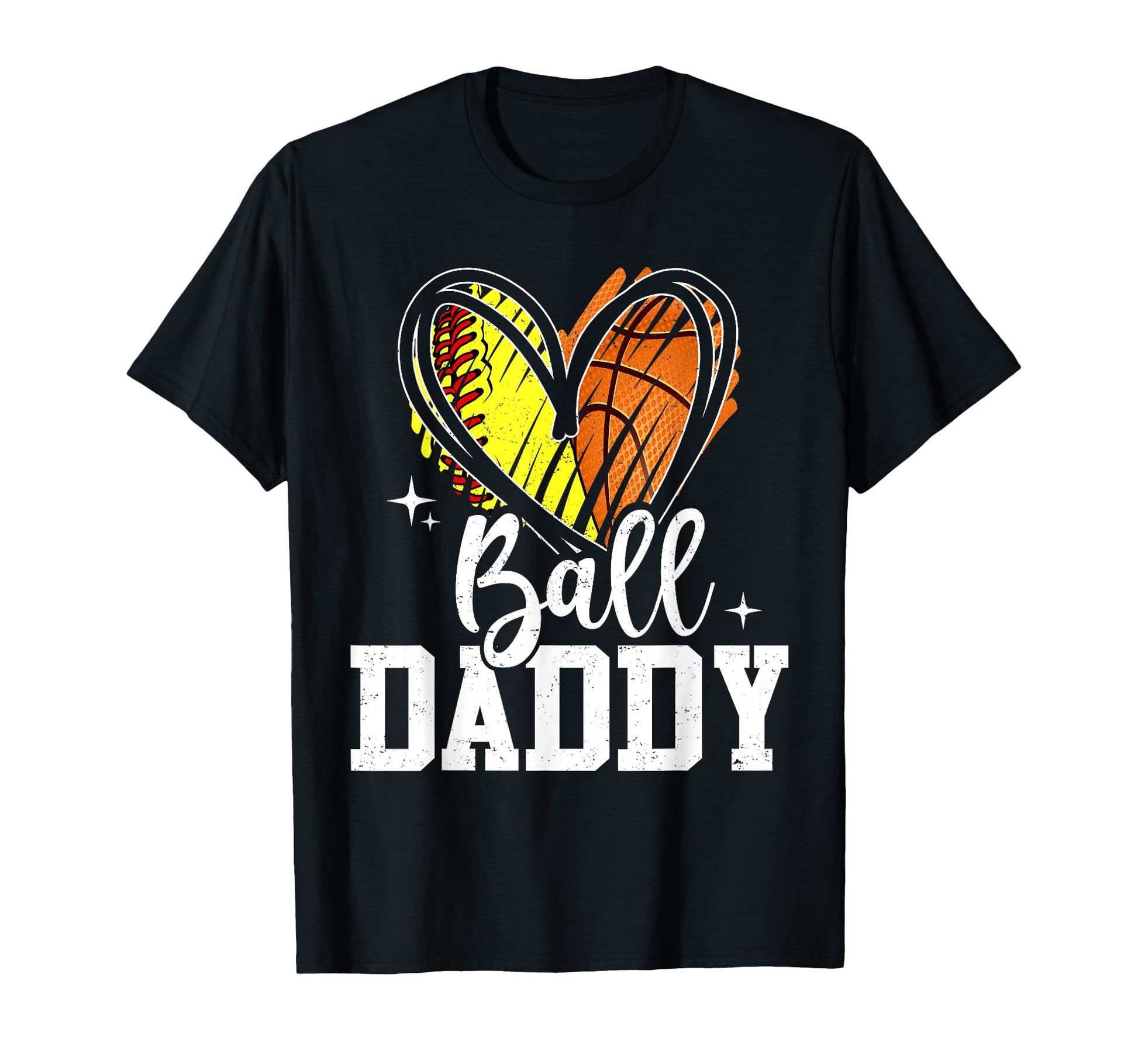 Ball Daddy Softball Basketball Daddy T-Shirt - Minimalist Print for Adults - T-Shirt, Sweatshirt, Hoodie
