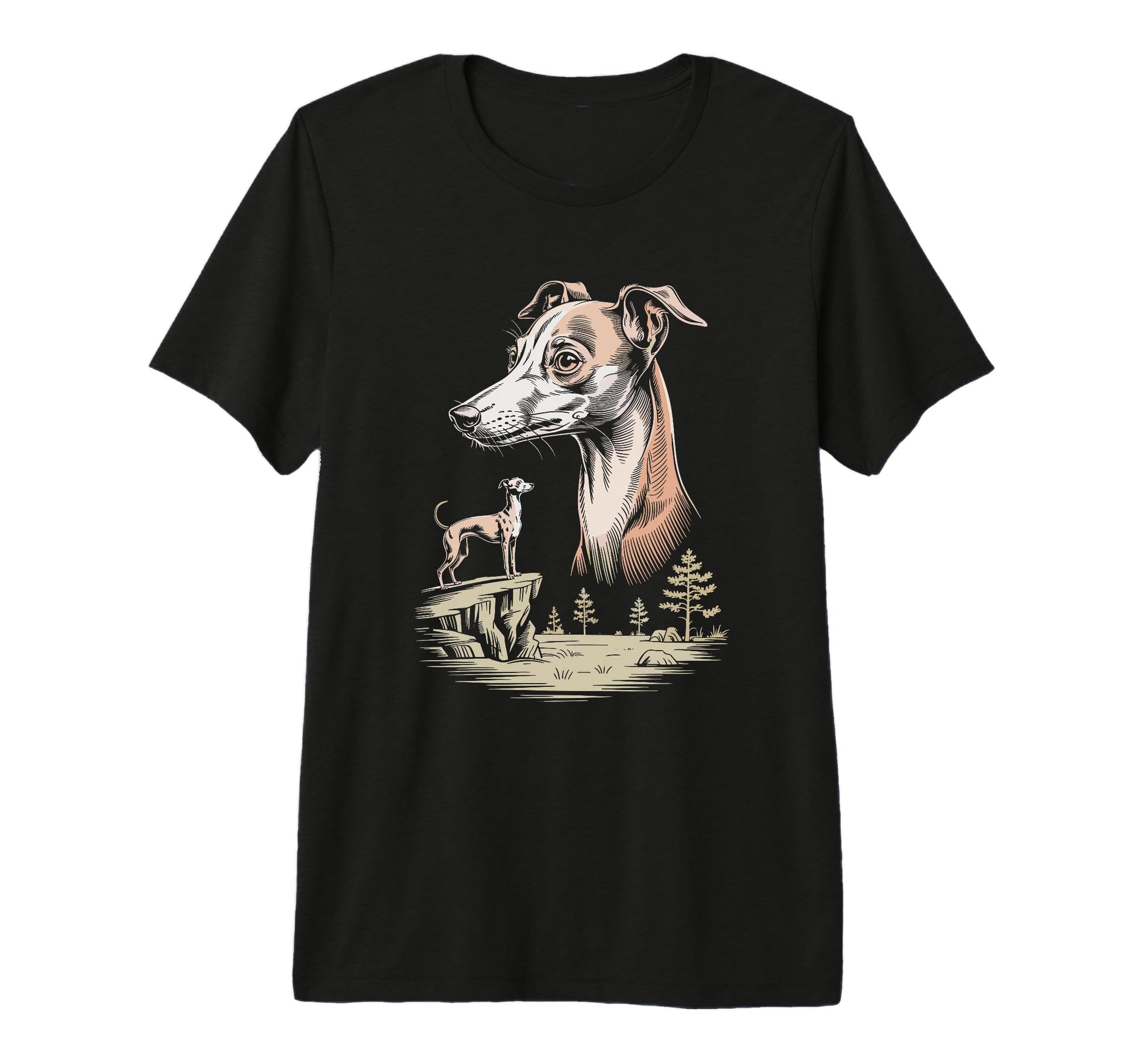 Mom Dad Italian Greyhound Dog Owner T-Shirt - Minimalist Print Men Women - T-Shirt, Sweatshirt, Hoodie