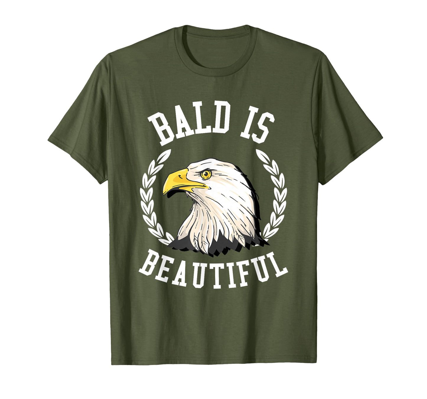 Bald Is Beautiful Bald Eagle Patriotic T-Shirt - Minimalist Print Unisex - T-Shirt, Sweatshirt, Hoodie