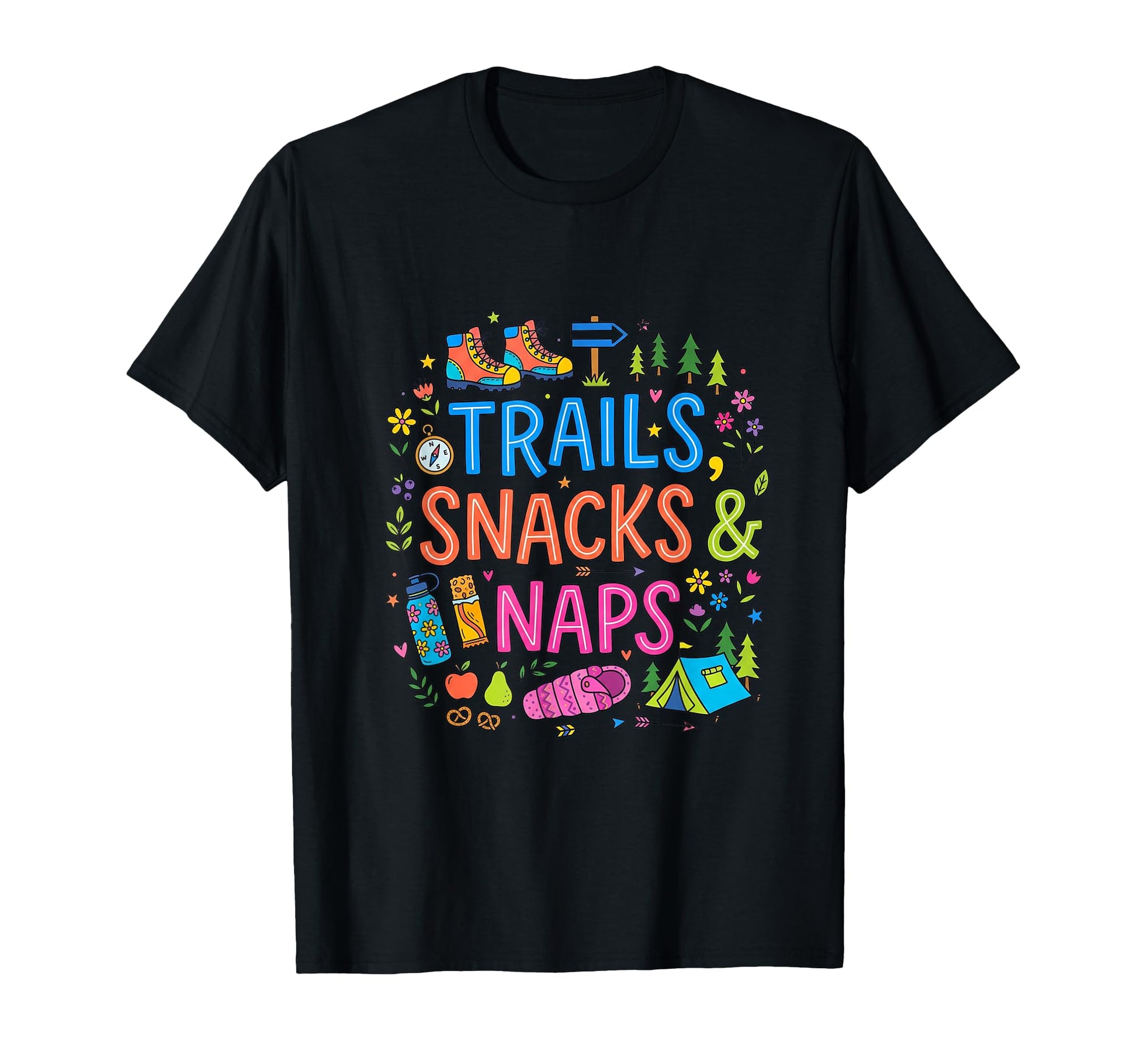 Funny Hiking Outdoor Adventures Nature T-Shirt - Custom Art Print Unisex - T-Shirt, Sweatshirt, Hoodie