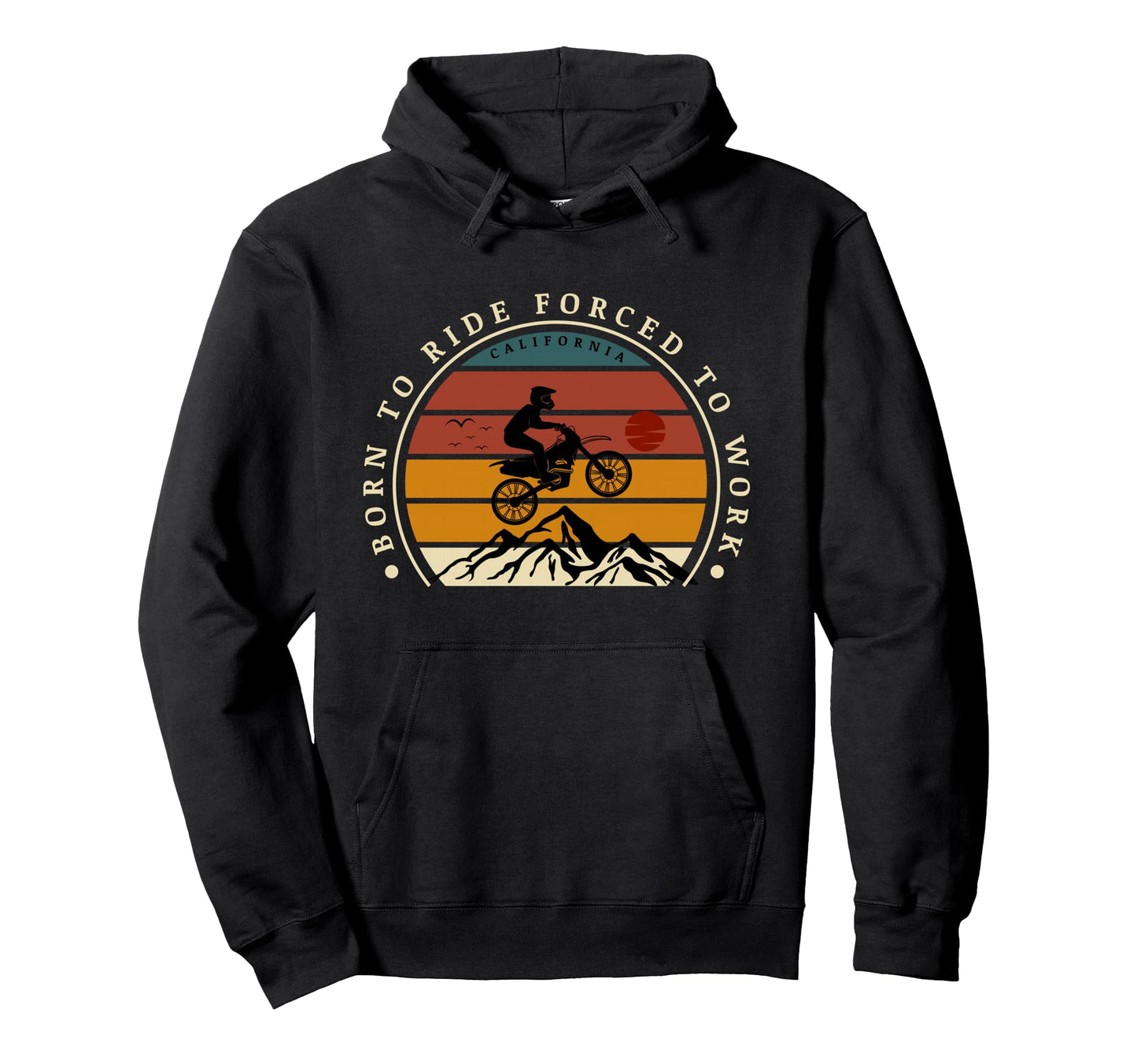 Motocross Enduro Biker Dad Racing Hoodie - Fun Novelty Design Men Women - T-Shirt, Sweatshirt, Hoodie